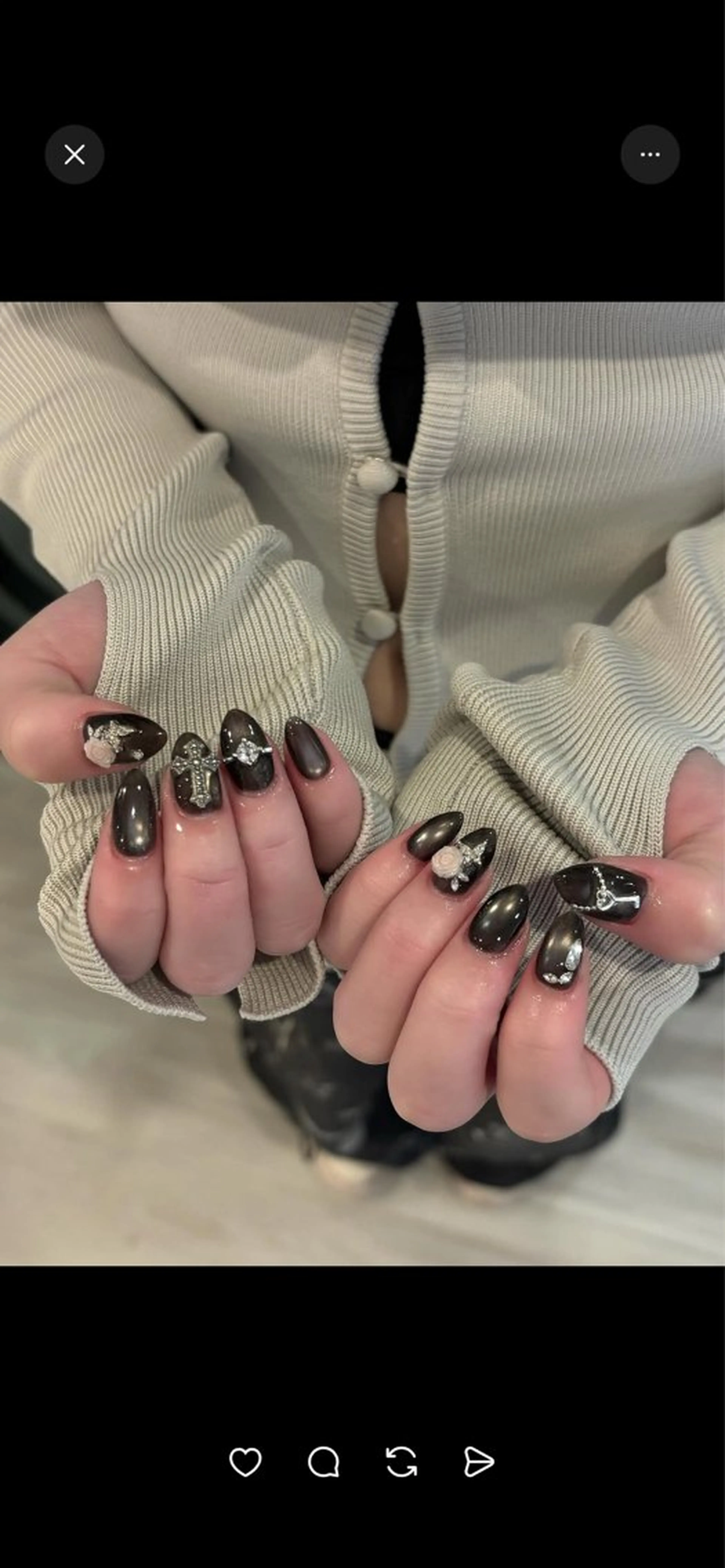 ネイル 韓国ネイル 持ち込み ニュアンスネイル ネイルチップ ハンドネイル ANA.CHUO 本川越店舗のネイルデザイン