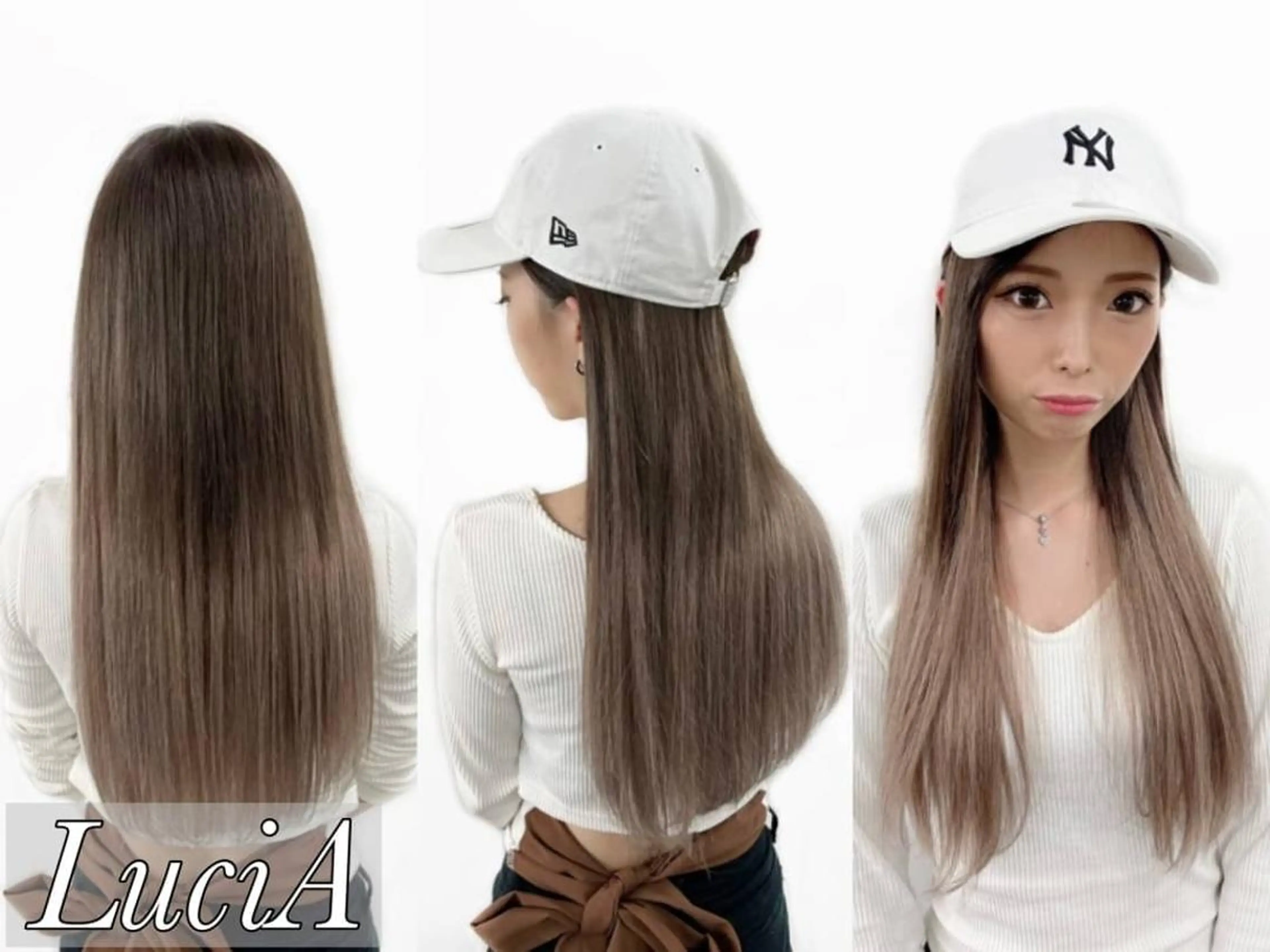 ロング カラー ヘアアレンジ エクステ トリートメント LuciA/エクステ カラーのヘアスタイル