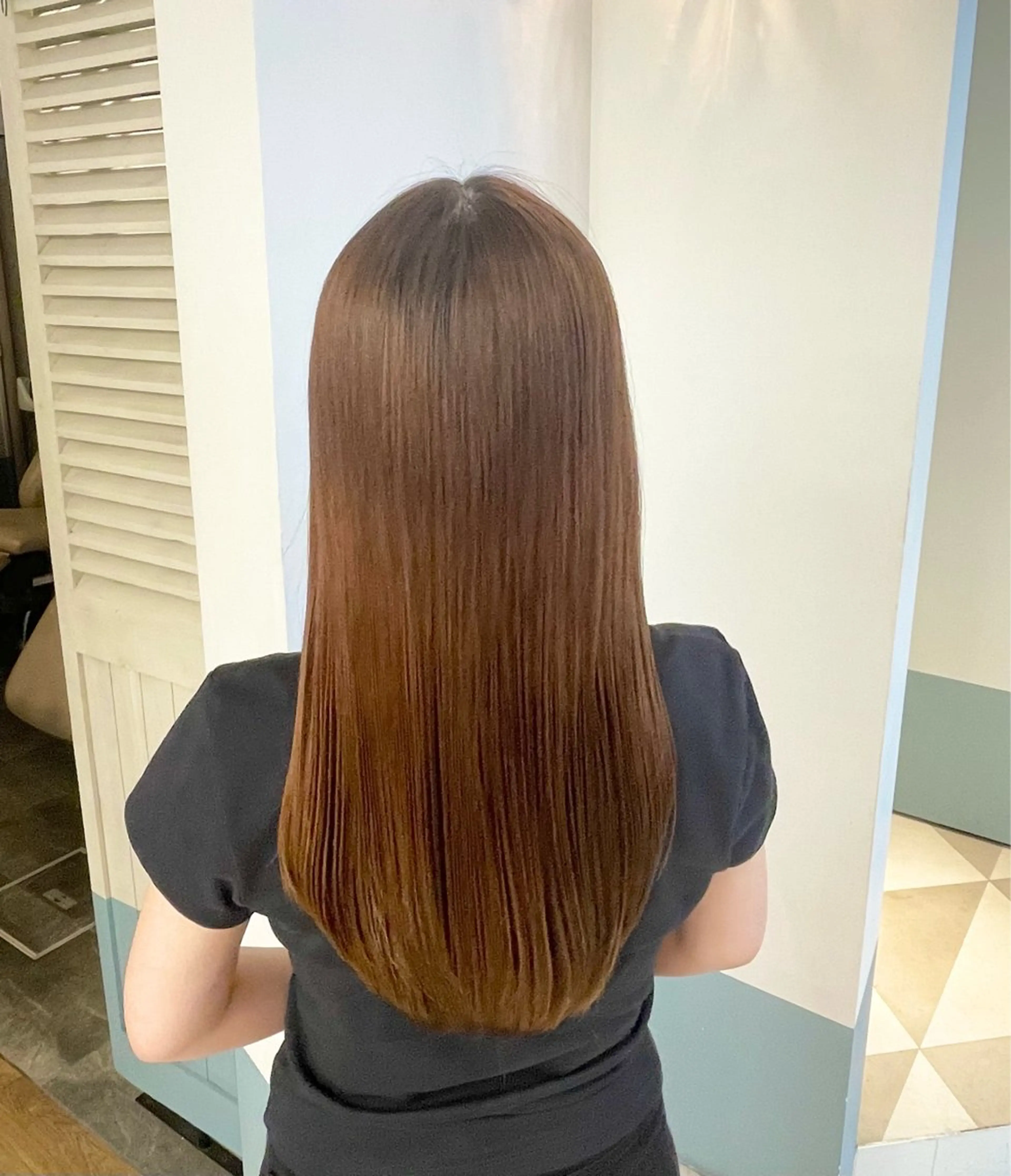 ミディアム ミディアムパーマ トリートメント 酸性ストレート 縮毛矯正 森山 陽菜のヘアスタイル