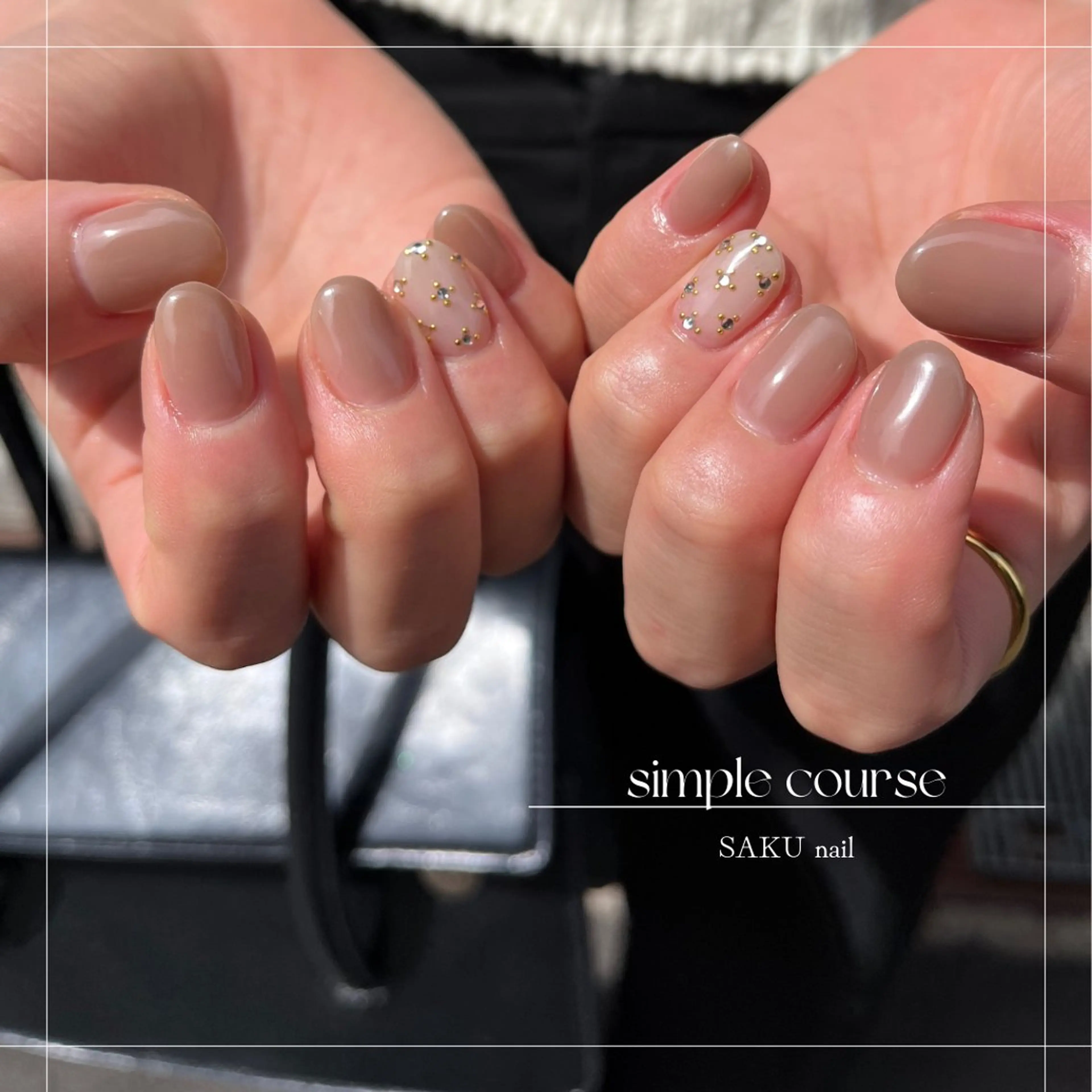 ネイル ニュアンスネイル シンプルネイル ハンドネイル SAKU  nail[サクネイル]所属・SAKU nail 作島茜のネイルデザイン