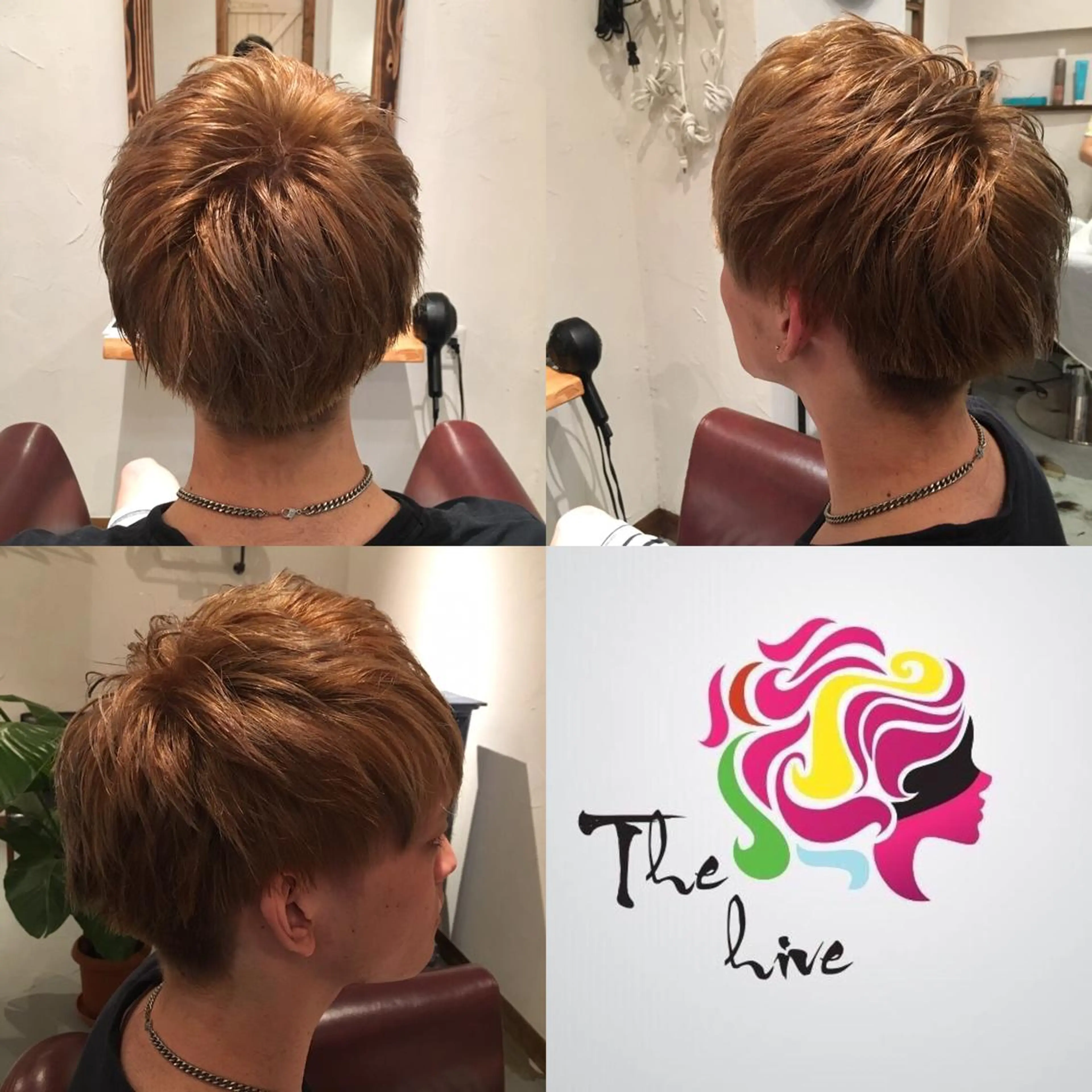 ショート カラー ベージュカラー ダブルカラー フォギーベージュ Hair salon The  hiveのヘアスタイル