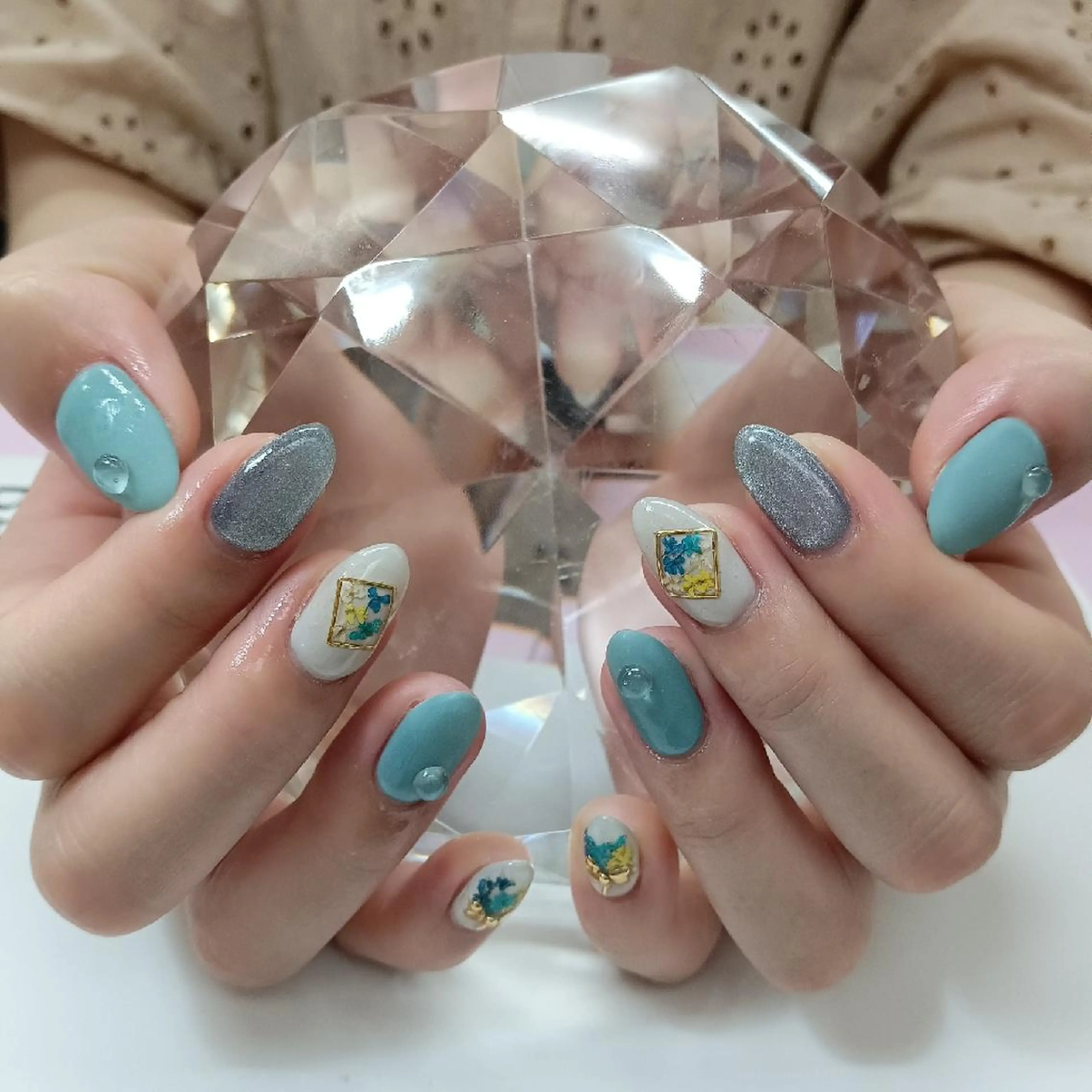 ネイル クリアネイル マットネイル ぷっくりネイル ハンドネイル Coco Girlsのネイルデザイン