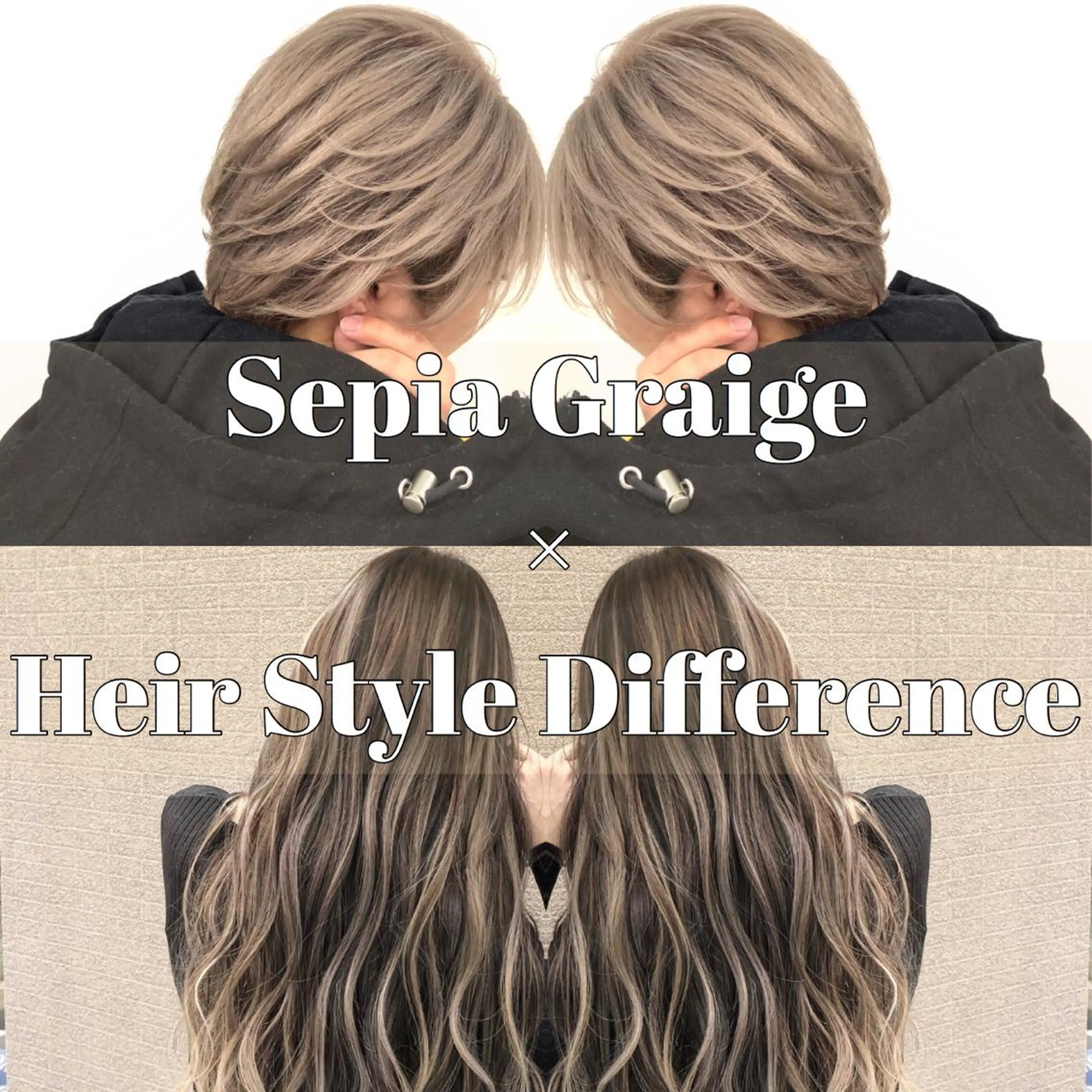 セミロング カラー ヘアアレンジ バレイヤージュ デザインカラー ハイライトカラー 外国人風カラー ハイライト アンドウ ユウ/ レイヤーカット/韓国のヘアスタイル