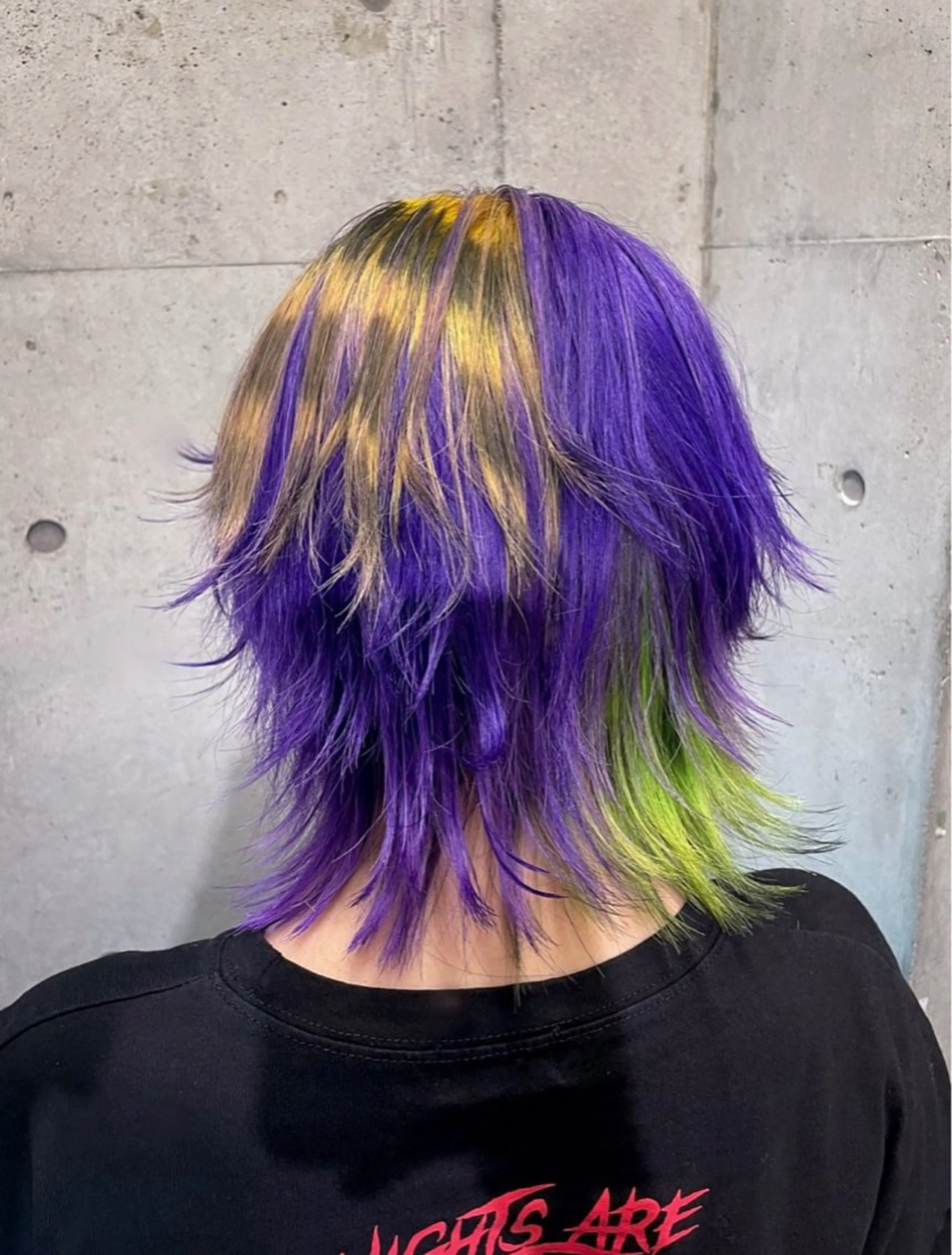 ミディアム ヘアカラー ハイトーン/ブリーチ /ウルフ⛓️MAKIのヘアスタイル