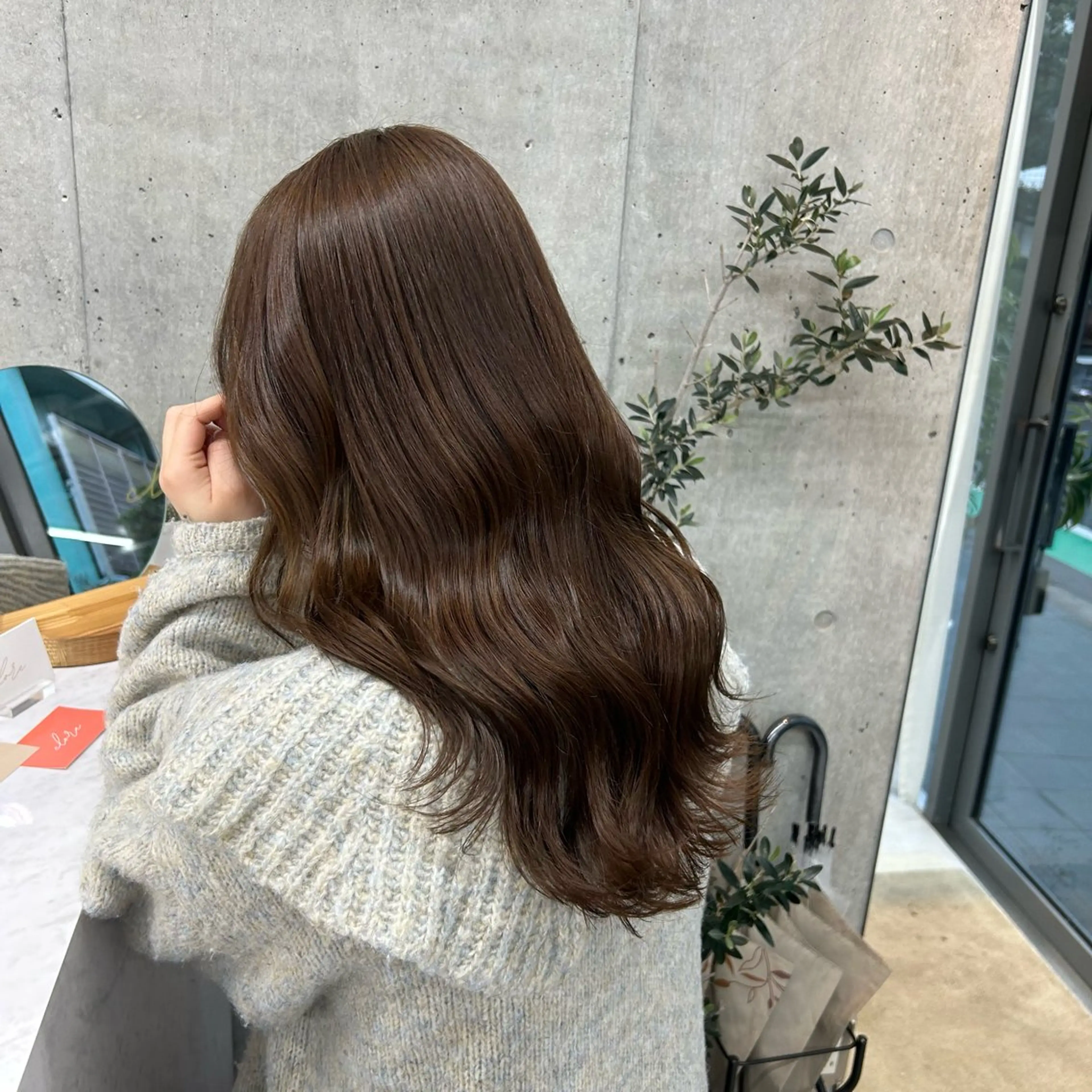 セミロング レイヤーカット ヘアカラー トリートメント LOE所属・LOE Yuuka/42🩵のヘアスタイル