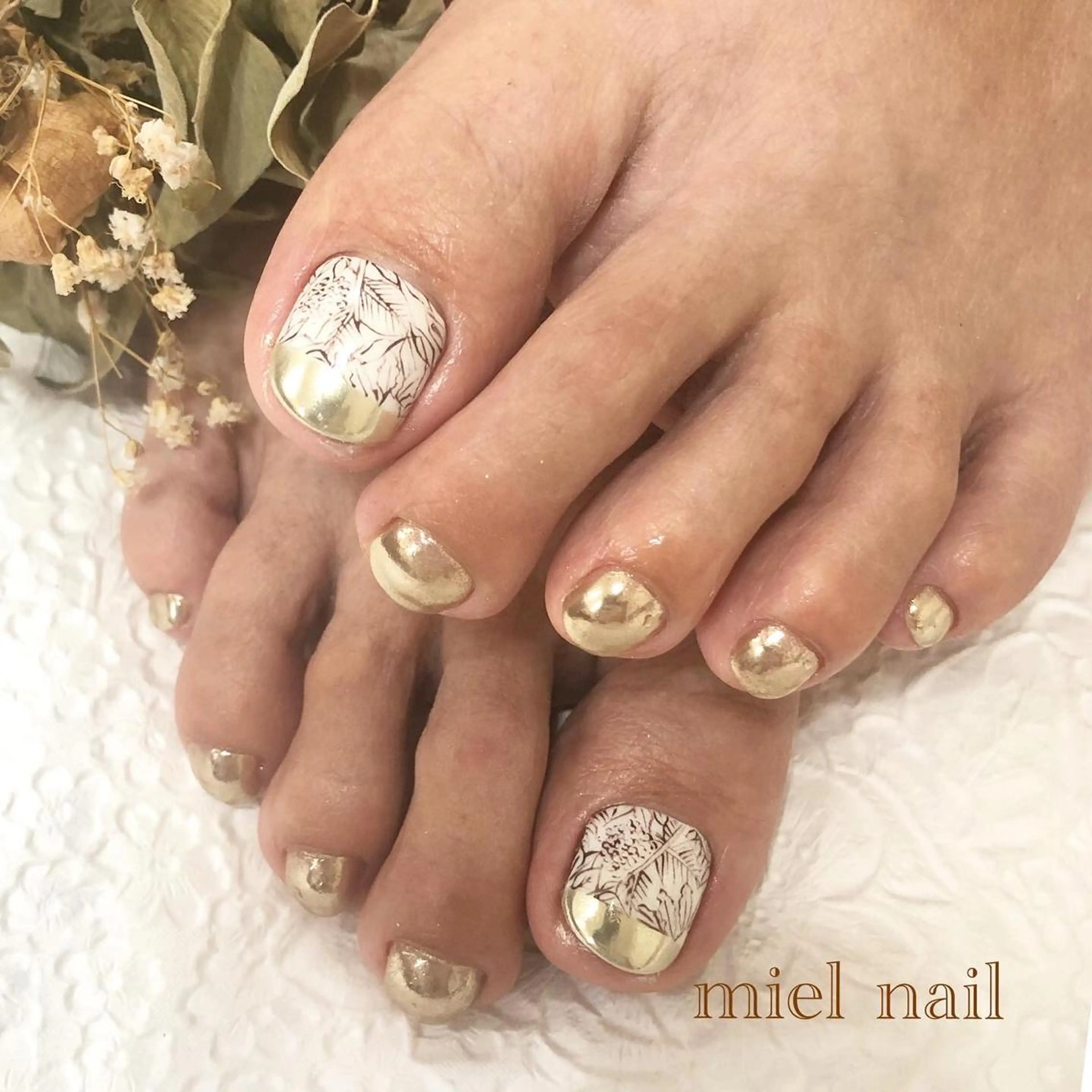 ネイル フットネイル miel nailのネイルデザイン