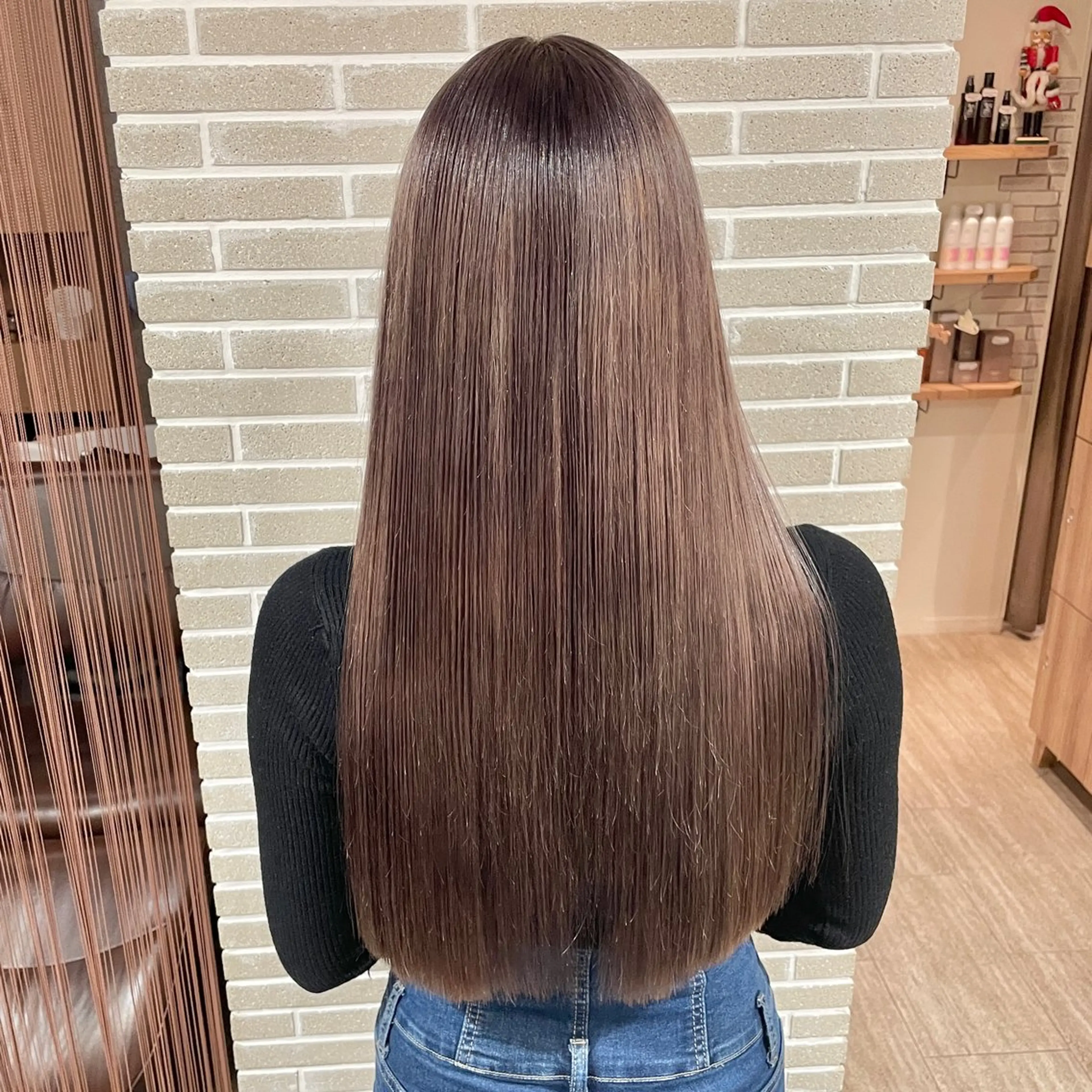 ロング カット 縮毛矯正 メンズパーマ/レイヤ ーカット岡田遥希のヘアスタイル