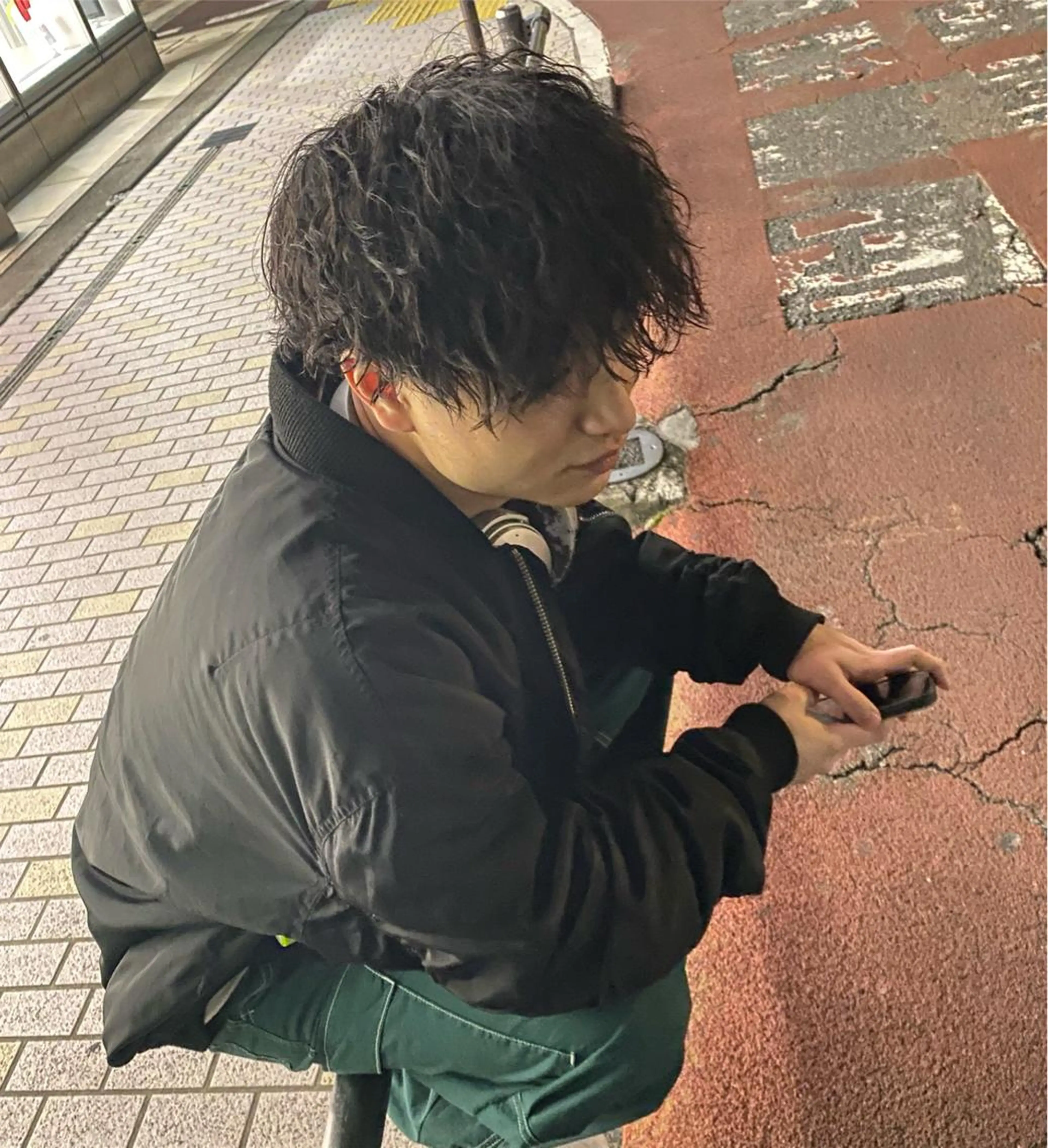 パーマ メンズ メンズパーマ 波巻きパーマ スパイラルパーマ カット パーマ シャドウパーマ/ 波巻パーマYu-Kiのヘアスタイル