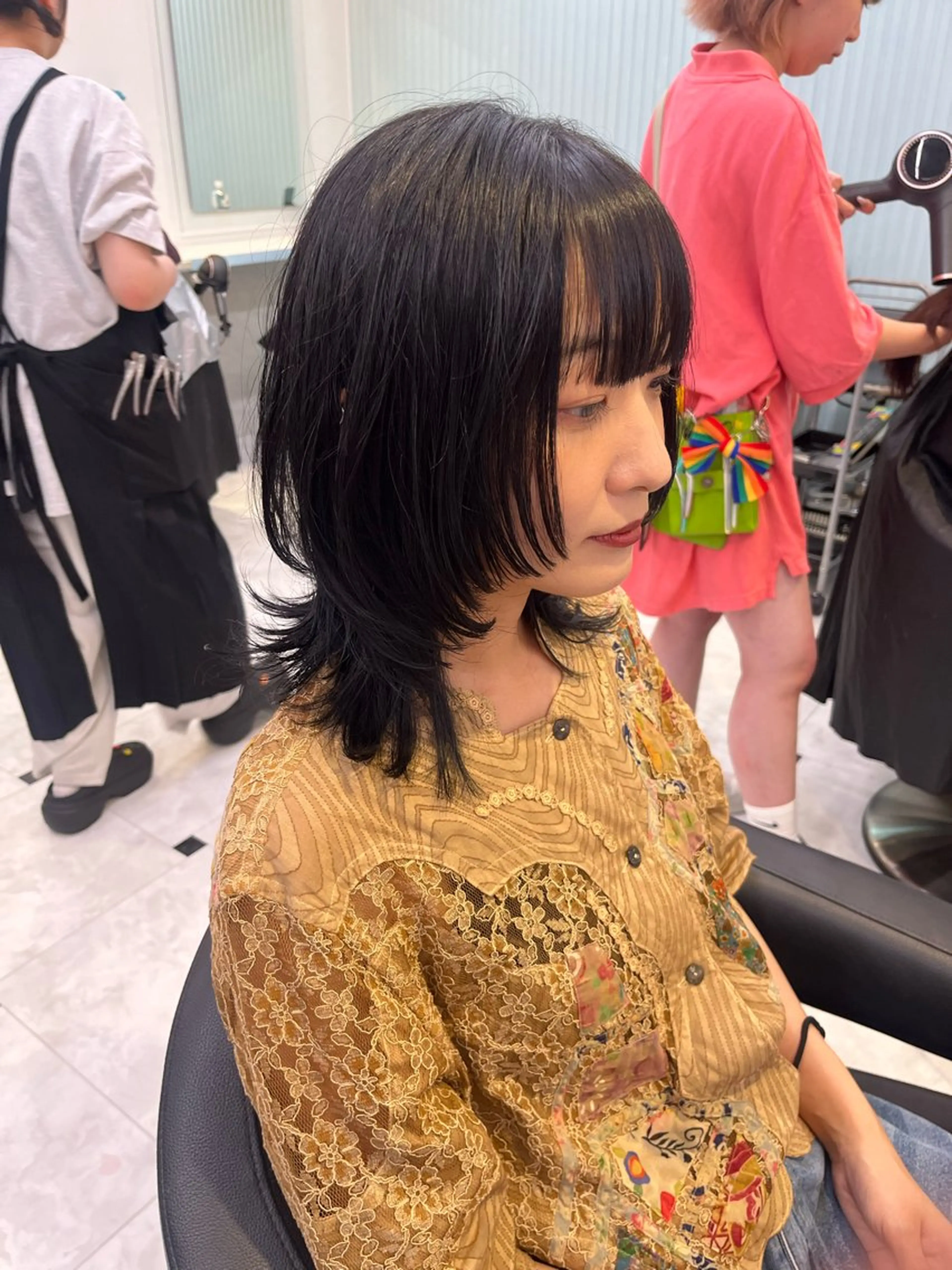 カラー カット ヘアカラー トリートメント 似合わせ💗透け感 💗うる艶カラー💗のヘアスタイル