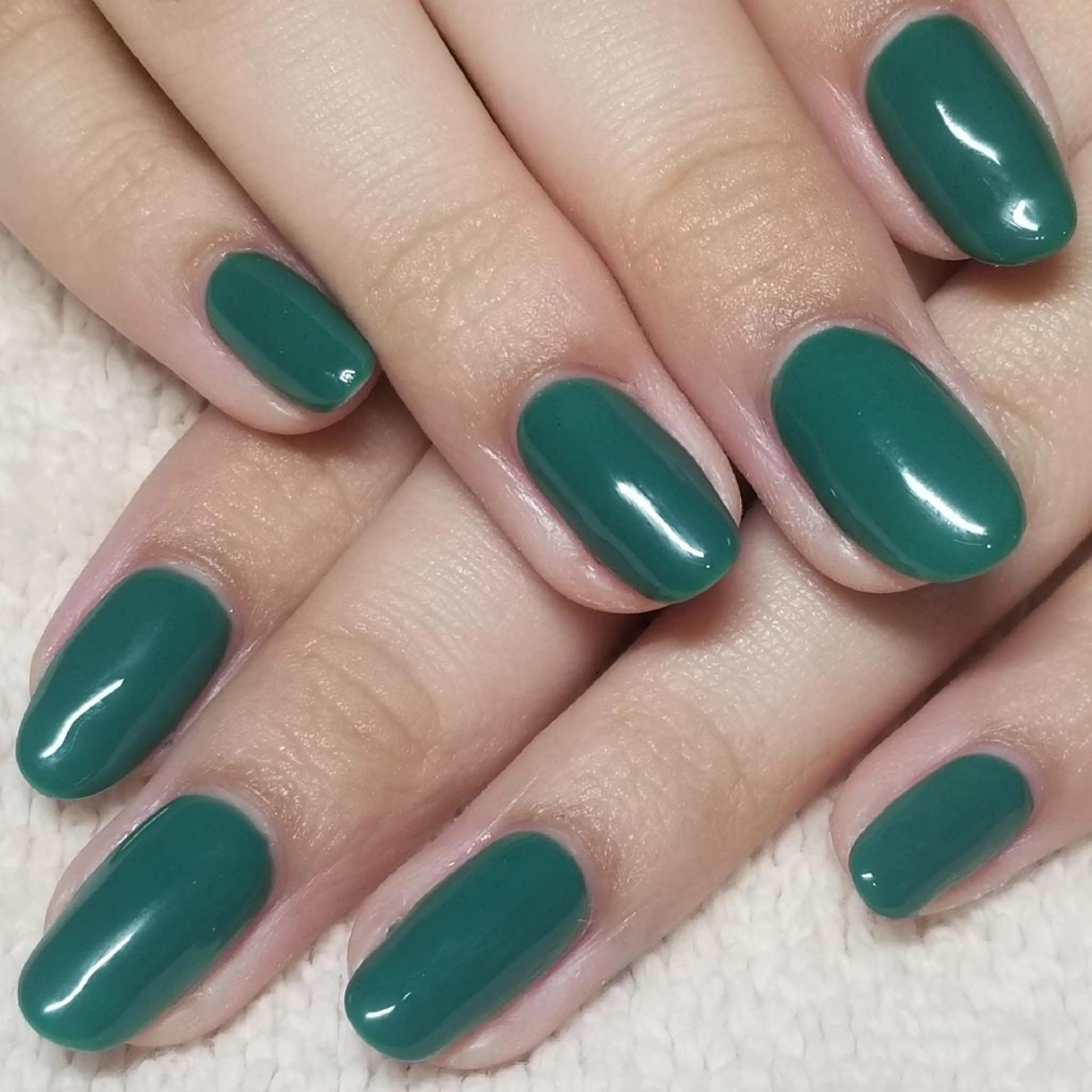 ネイル グリーン ワンカラーネイル ハンドネイル よしだ ひろきのネイルデザイン