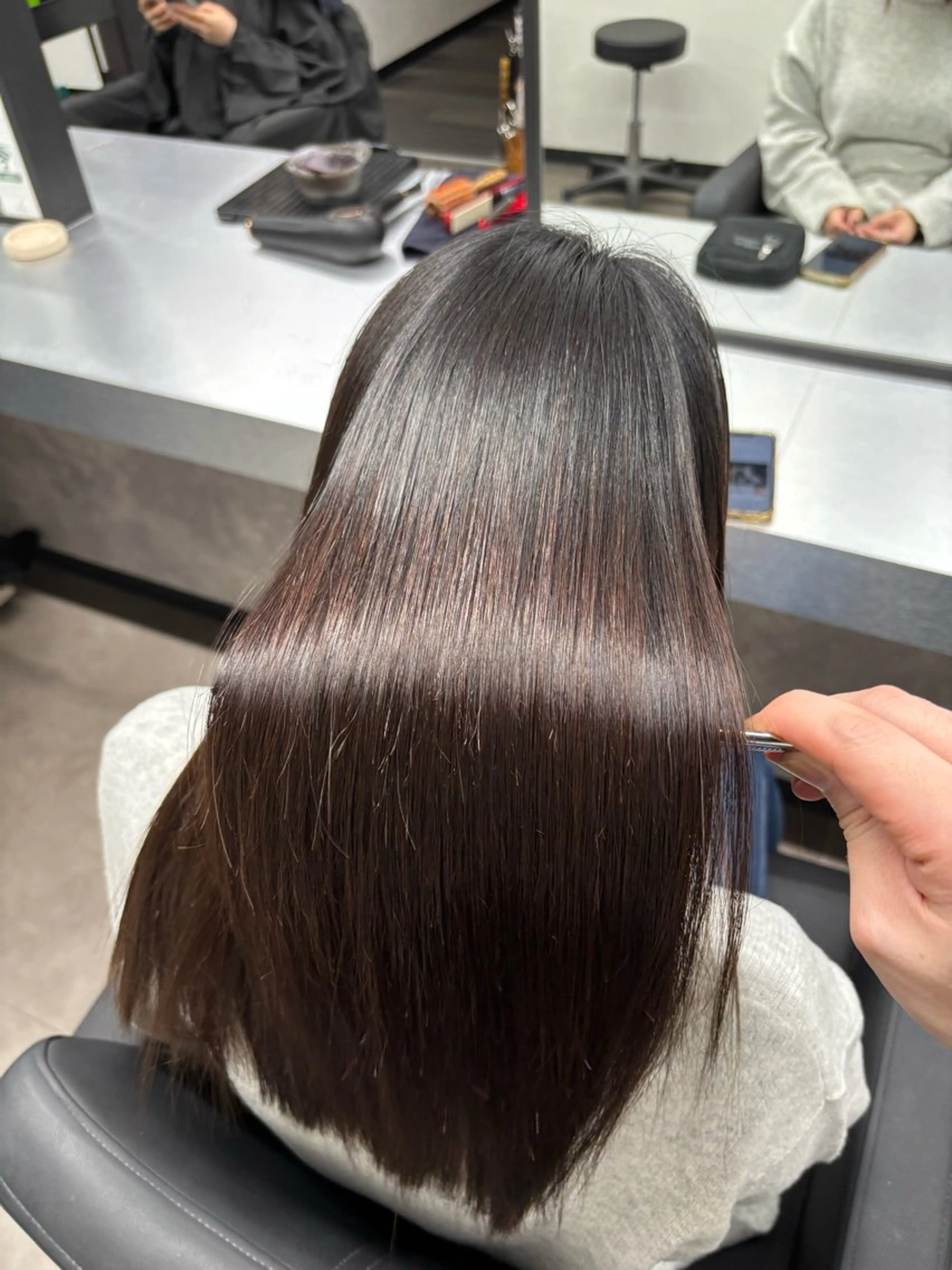 セミロング カット トリートメント 【美髪/艶縮毛矯正】 ☘️Taketo☘️のヘアスタイル