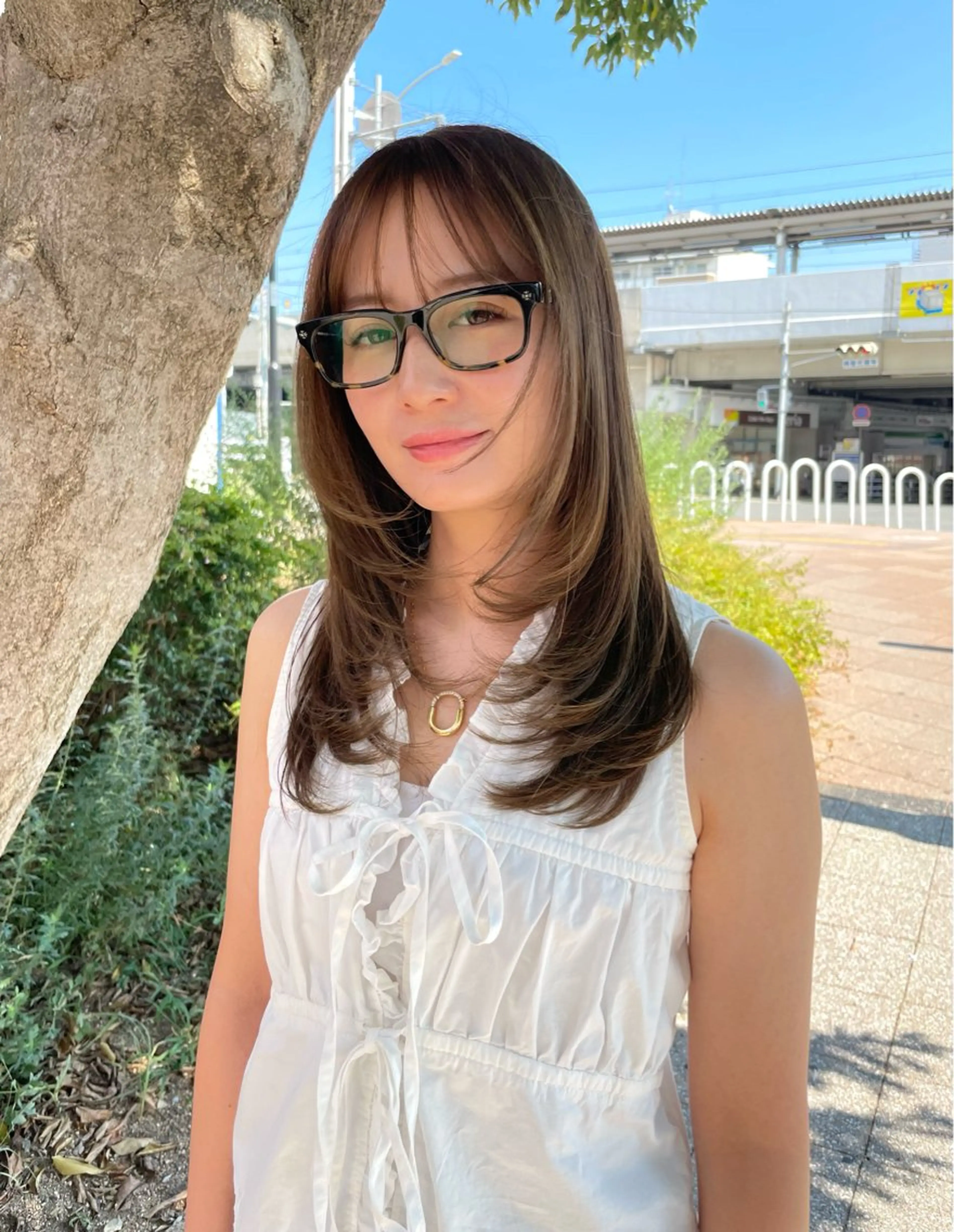 ミディアム カラー カラー/髪質改善 レイヤー/vagueのヘアスタイル