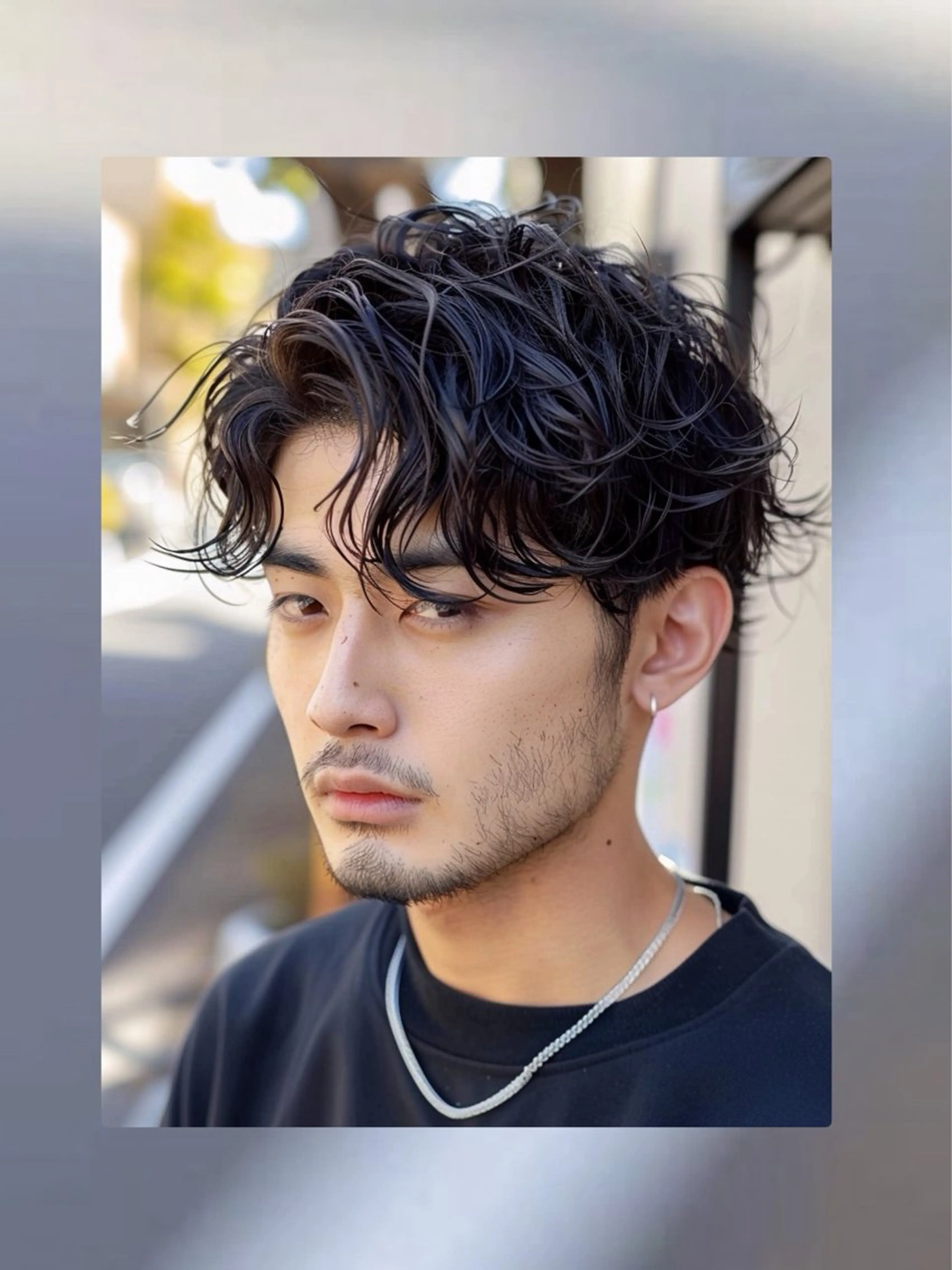 メンズ うる艶ワンカラー/ 似合わせ　中野拓侍のヘアスタイル