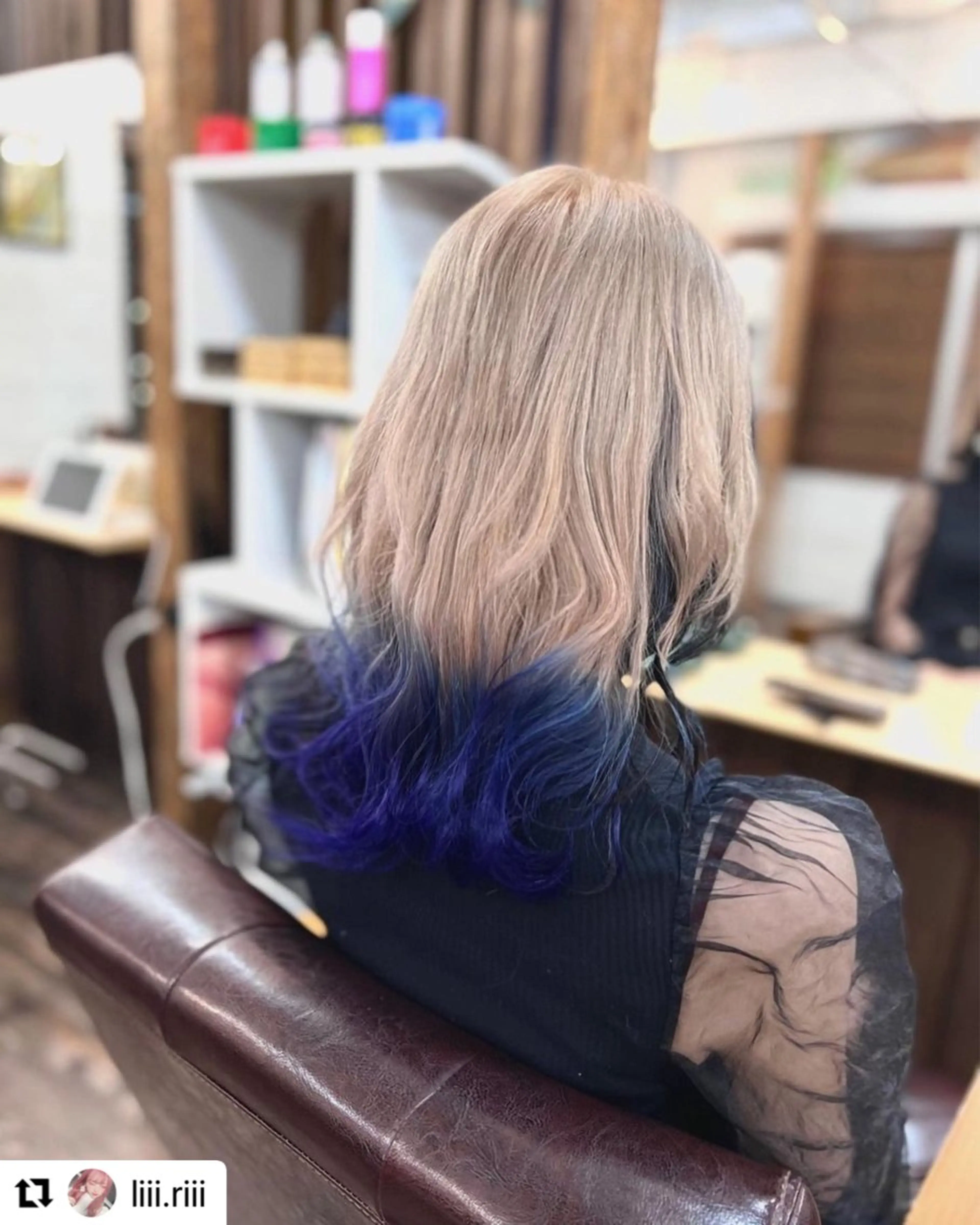 セミロング ✨ハイトーン✨透明感 ✨生神　優季のヘアスタイル