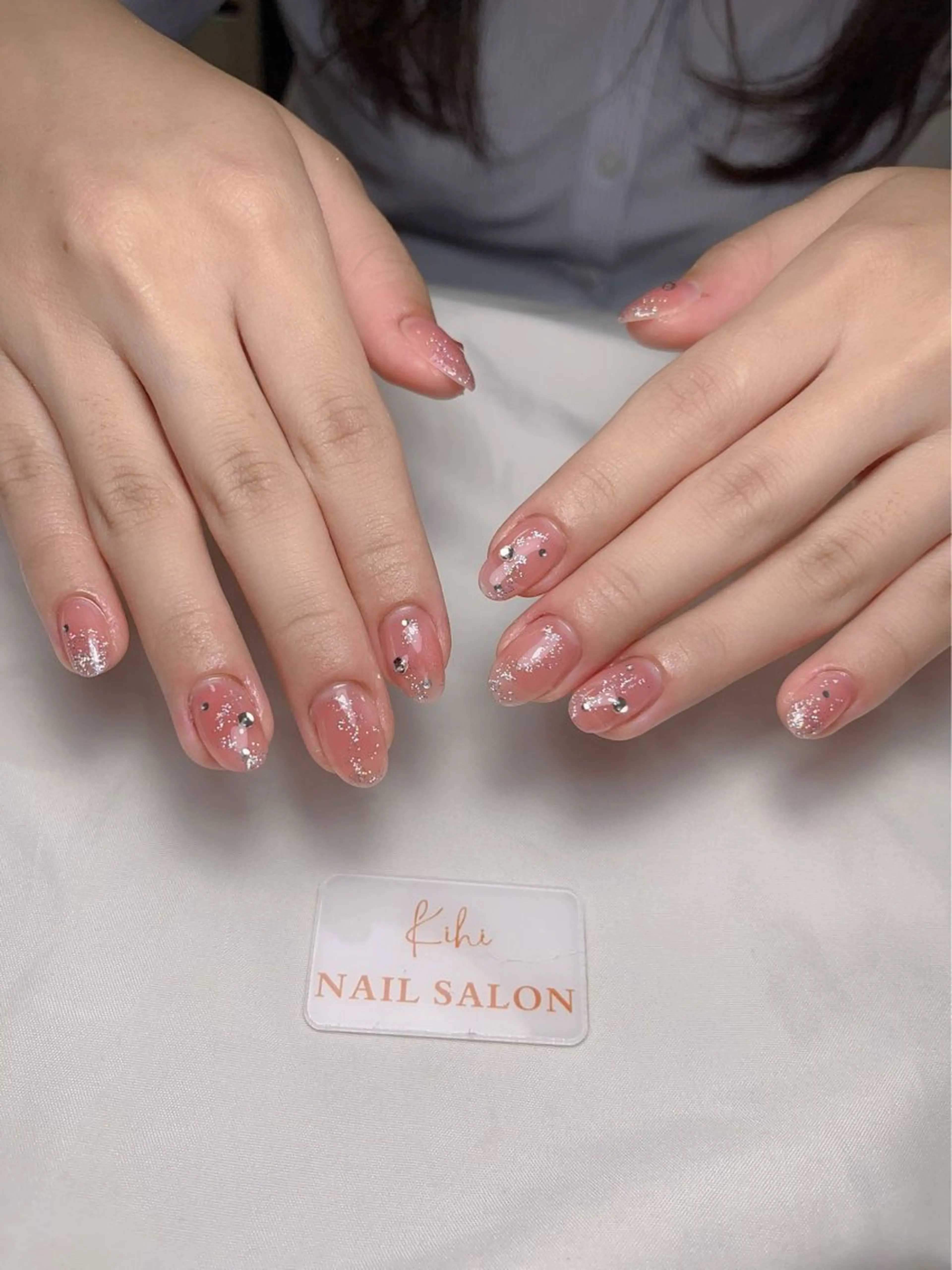 ネイル アートネイル フレンチネイル ジェルネイル グラデーション 韓国ネイル ハンドネイル ハンドケア さくら💮💮 【オフ無料】のネイルデザイン