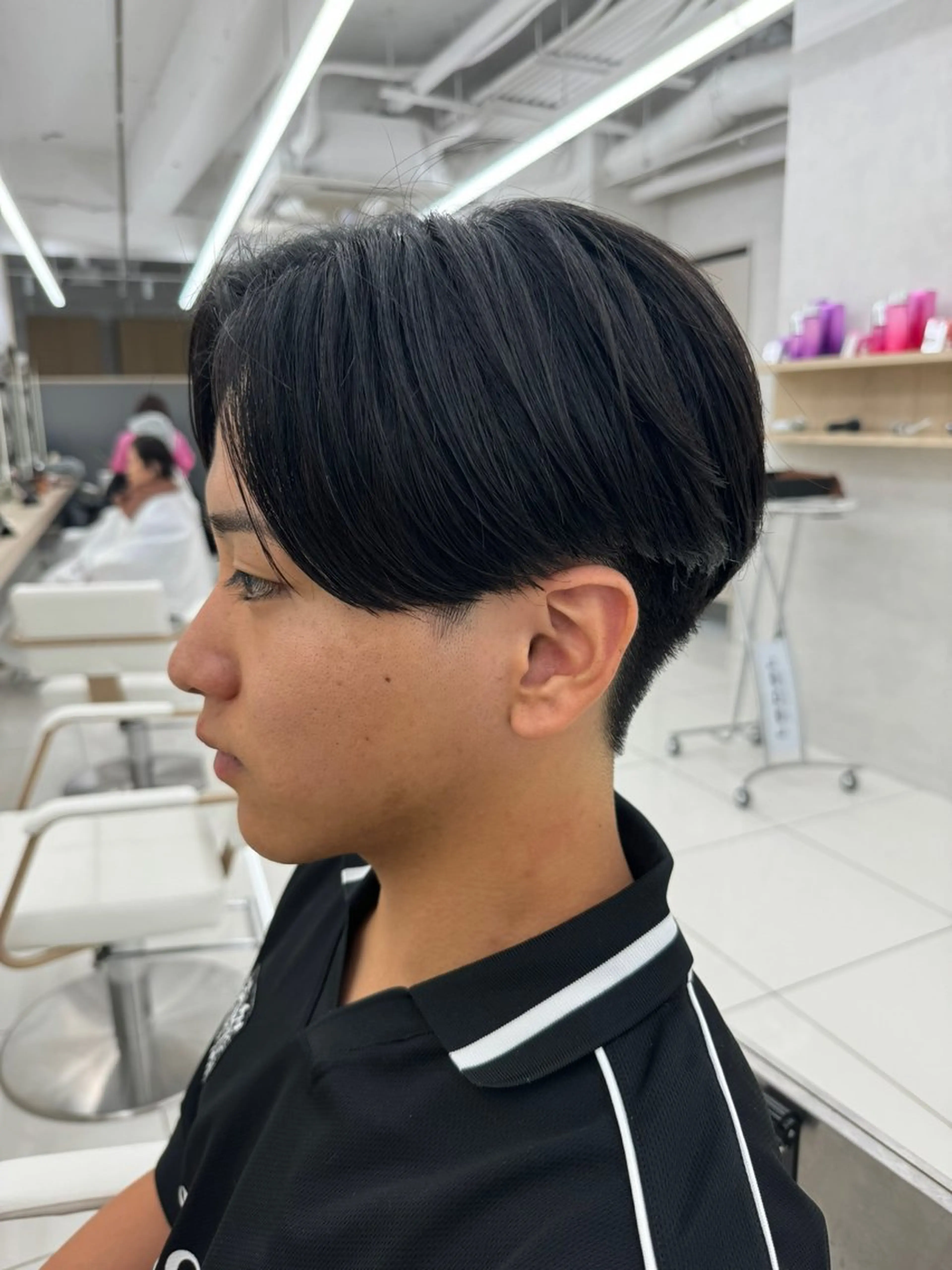 ショート パーマ メンズ メンズパーマ くせ毛 縮毛矯正 ニュアンスパーマ カット 縮毛矯正 【メンズ縮毛矯正】 田中秀斗のヘアスタイル