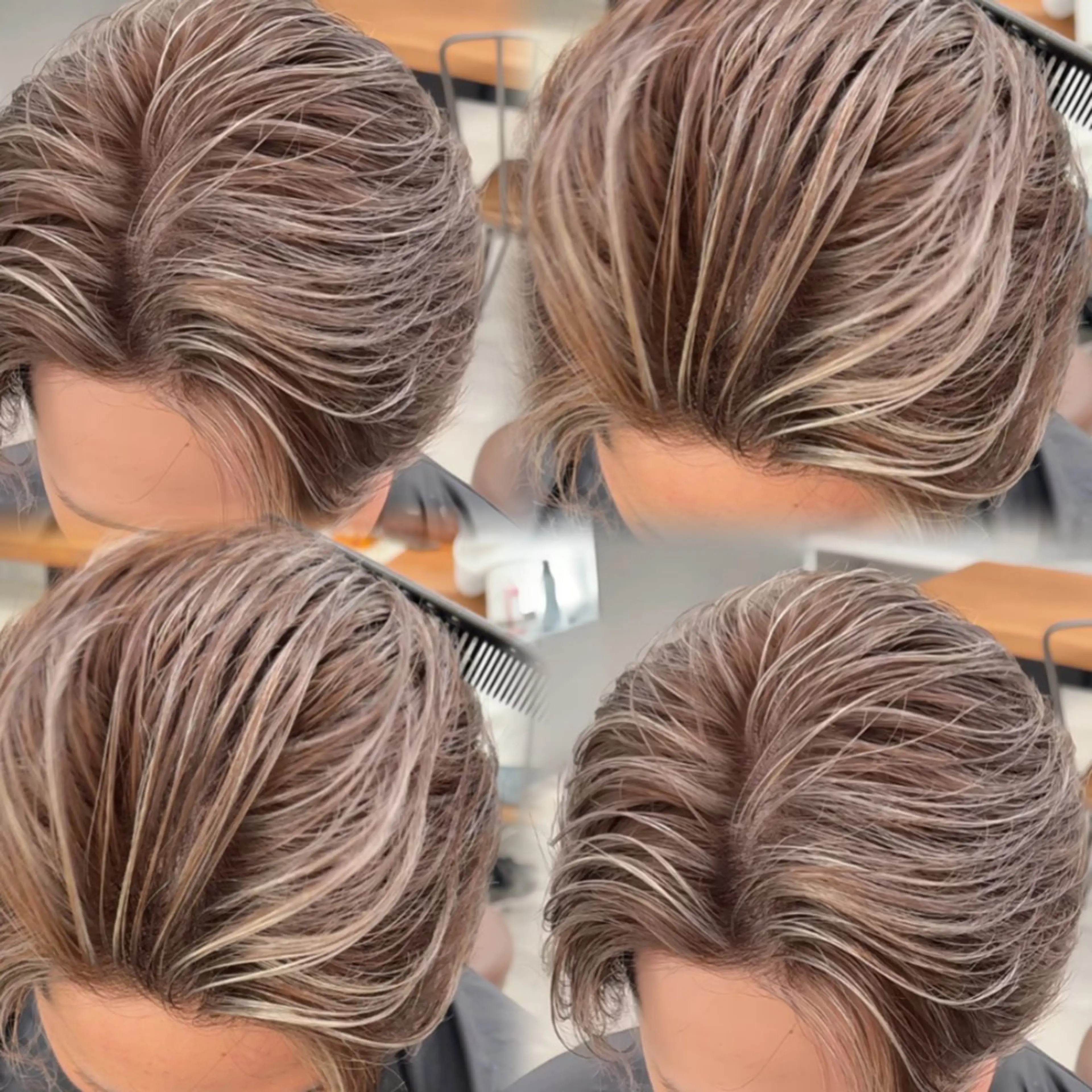 ショート カット ヘアカラー 🇺🇸ルミナ🔥 海外ハイライトのヘアスタイル