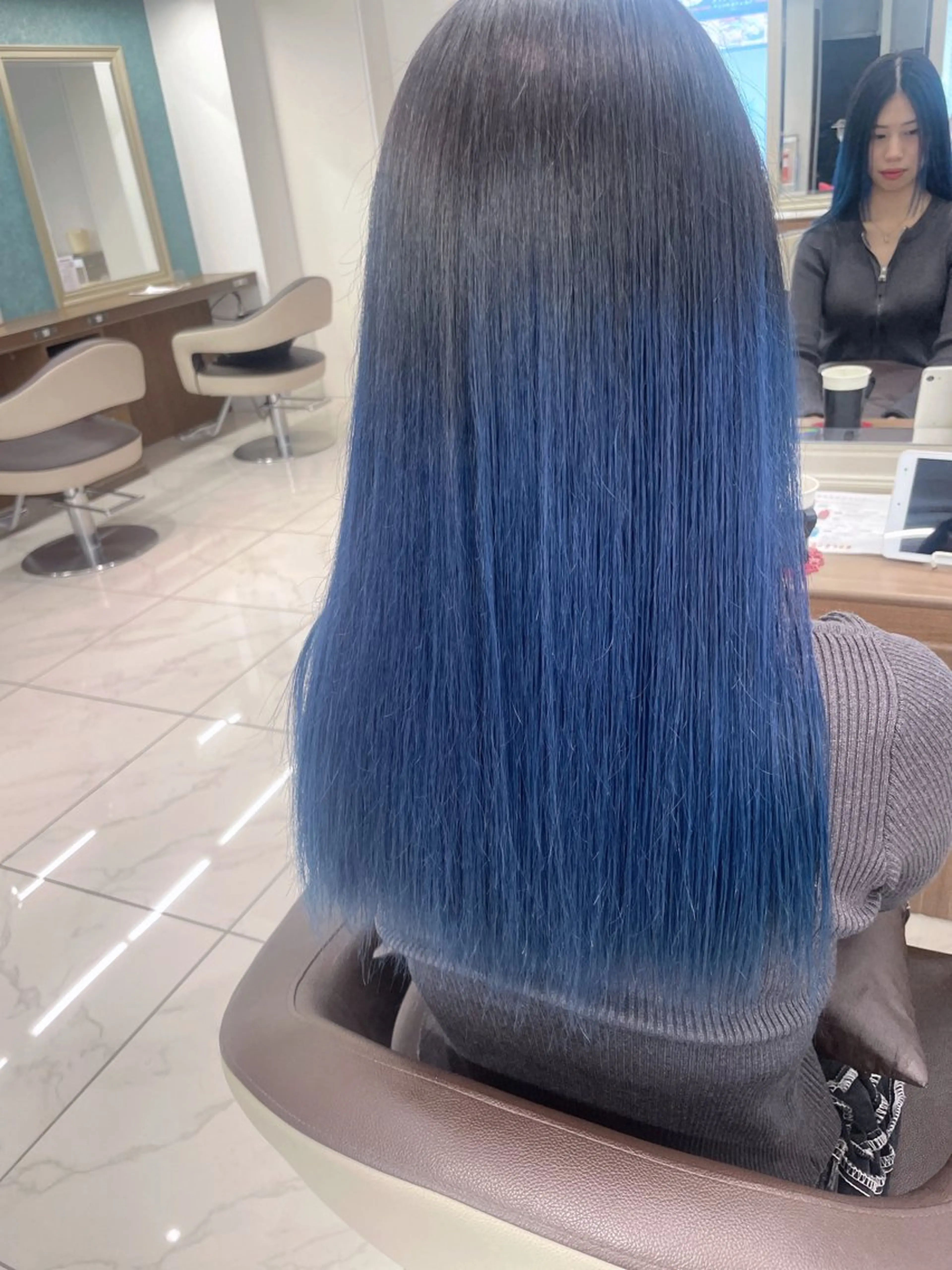 セミロング カラー ヘアカラー 福島成美/髪質改善 縮毛矯正/カラーのヘアスタイル