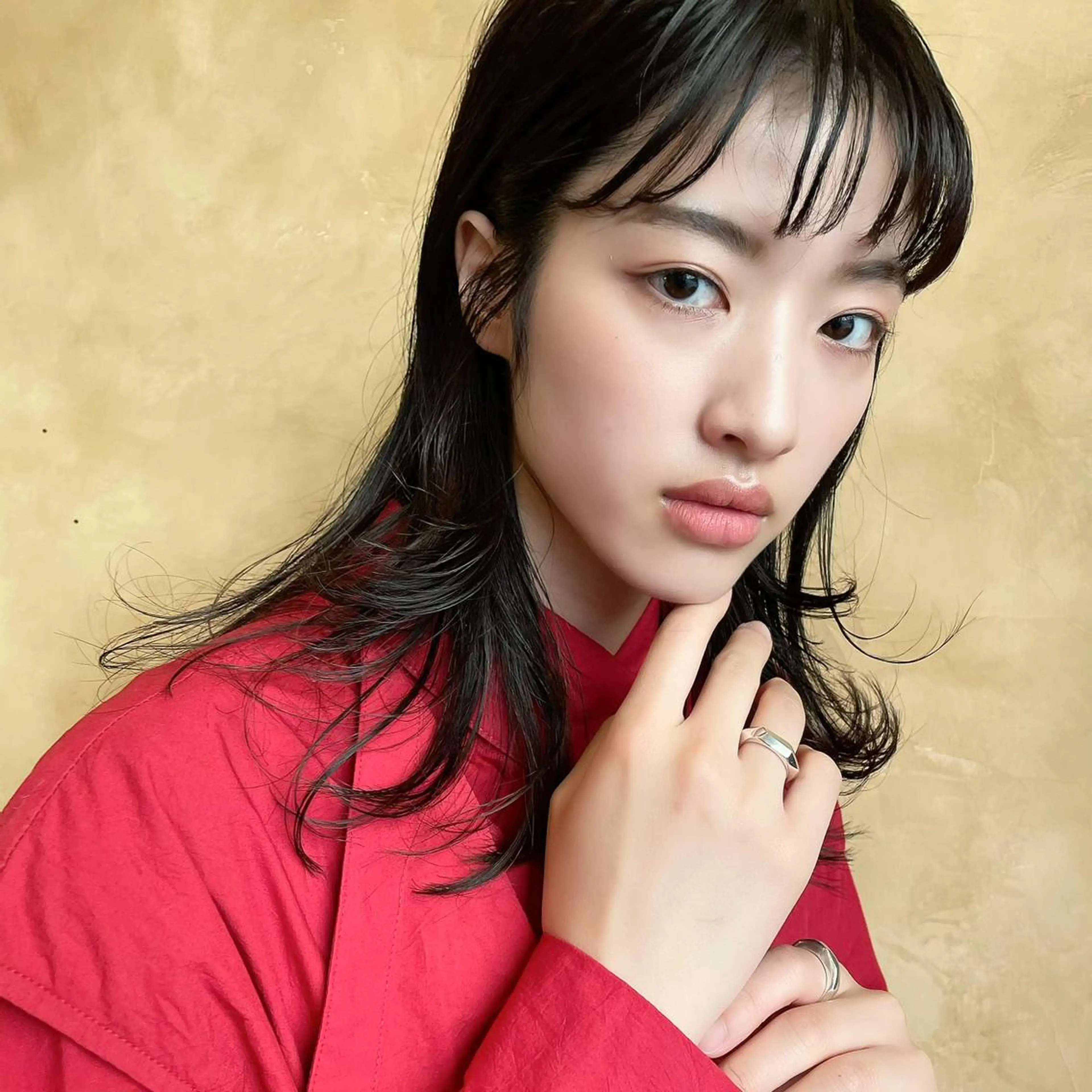 ミディアム カラー パーマ ヘアアレンジ ネイル マツエク・マツパ レイヤーカット ニシダヒカリ🌙 髪質改善×似合わせのヘアスタイル