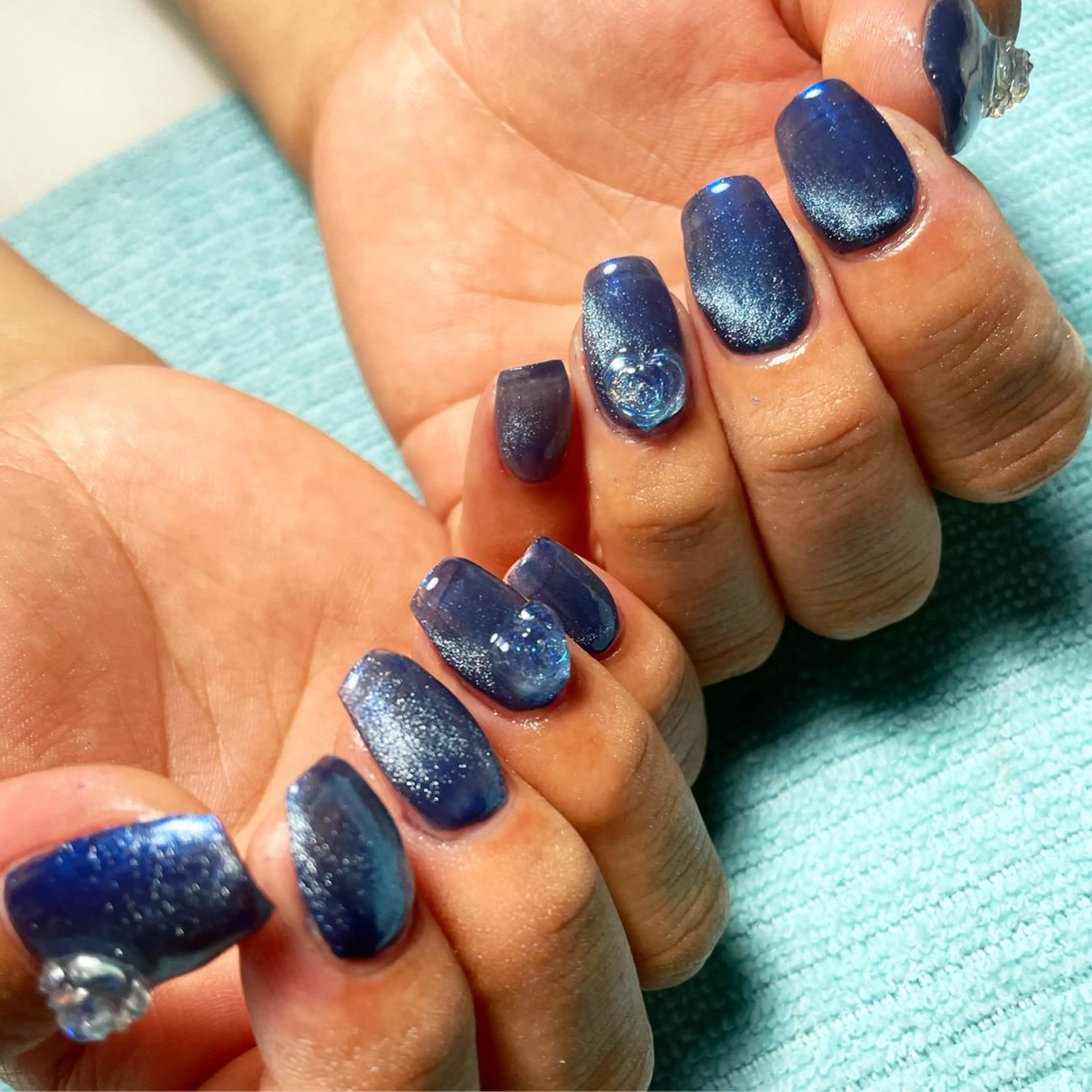 ネイル マグネットネイル 加瀬 アンジェリーのネイルデザイン