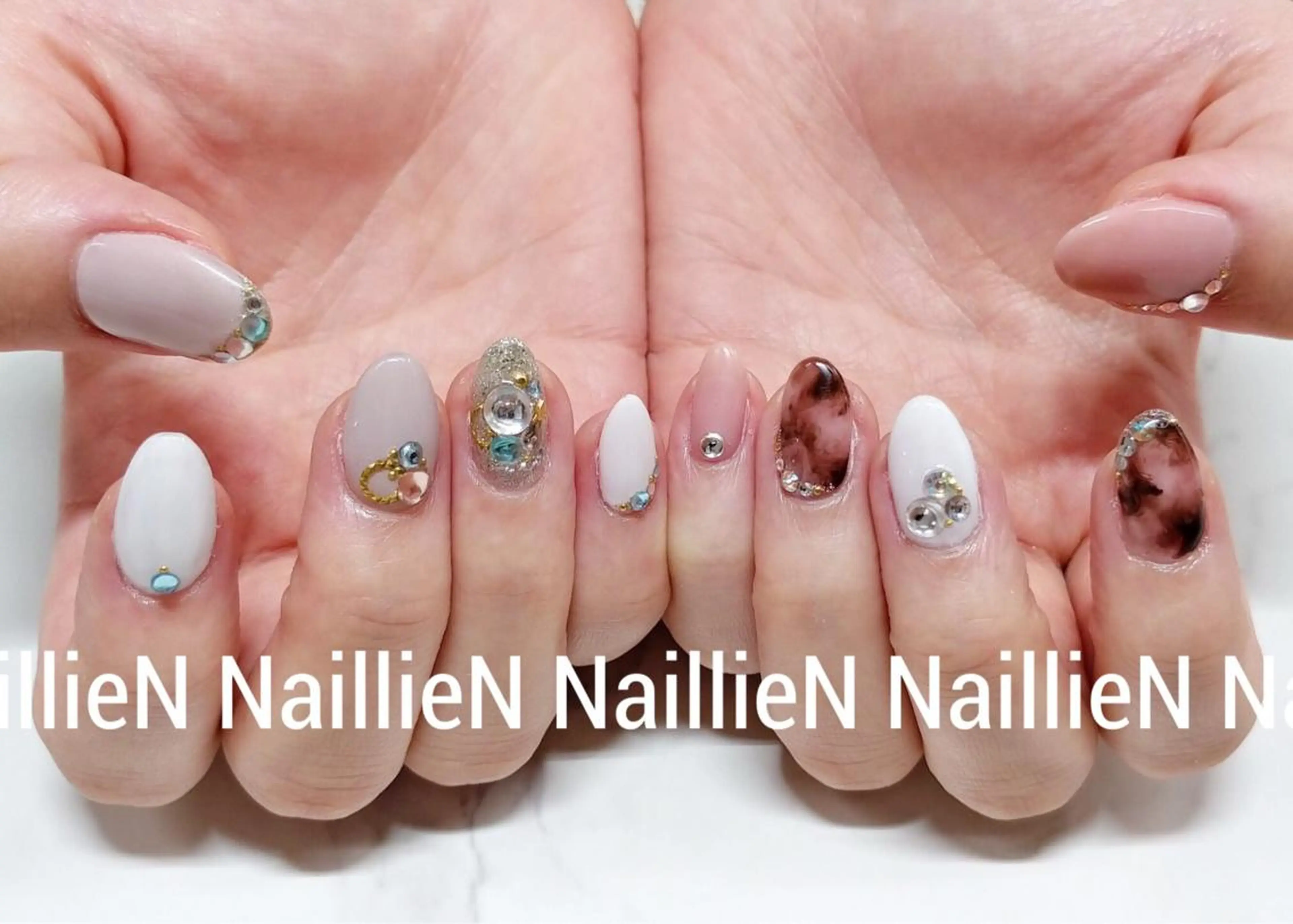 ネイル べっ甲ネイル Nail lieNのネイルデザイン