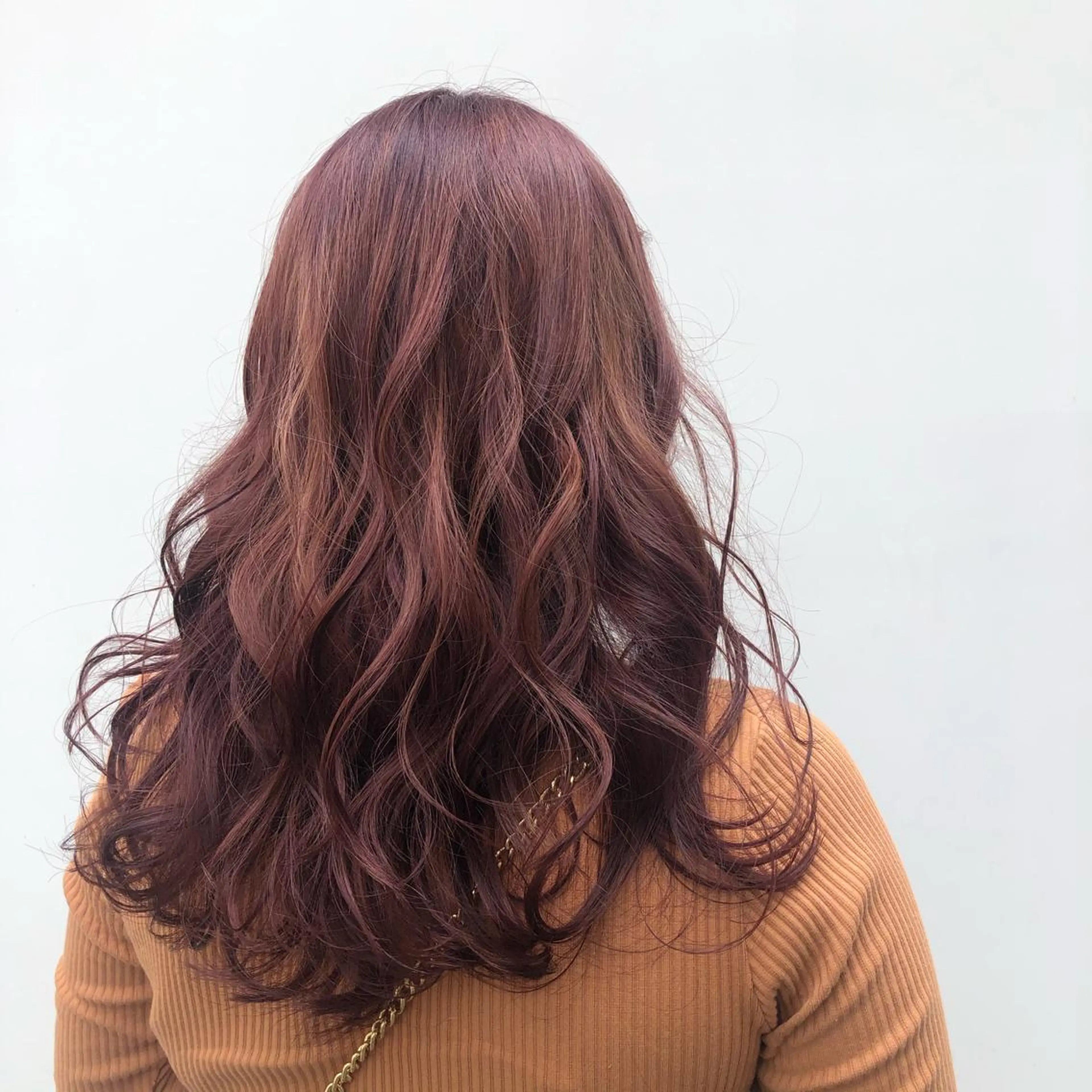 カラー ピンクカラー ピンクパープル ヘアカラー トリートメント FERIAあべの KARINのヘアスタイル