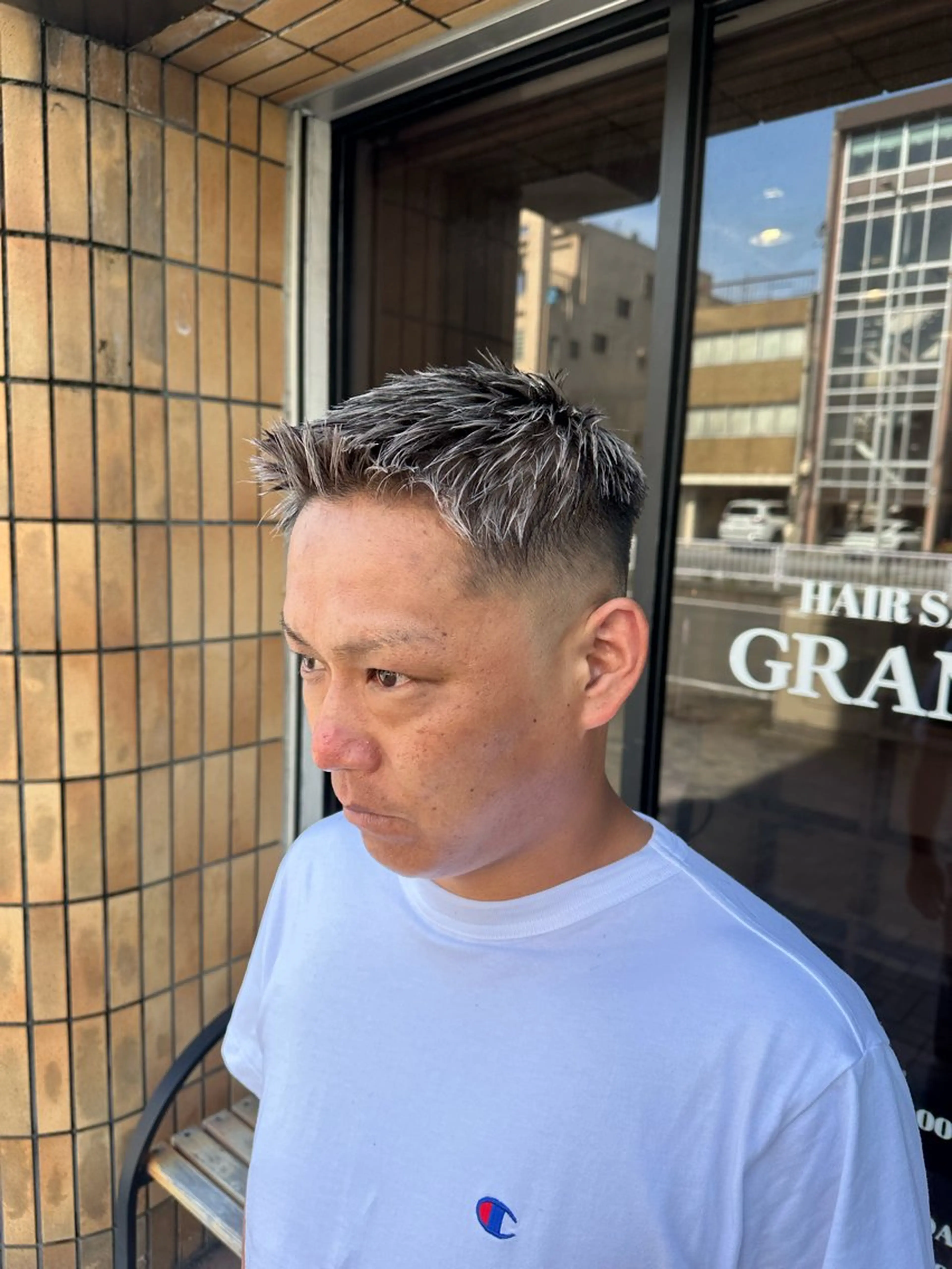 ショート メンズ メンズハイライト ハイライト カット ヘアカラー ハヤシカズキ/カラー ✂/メンズパーマのヘアスタイル