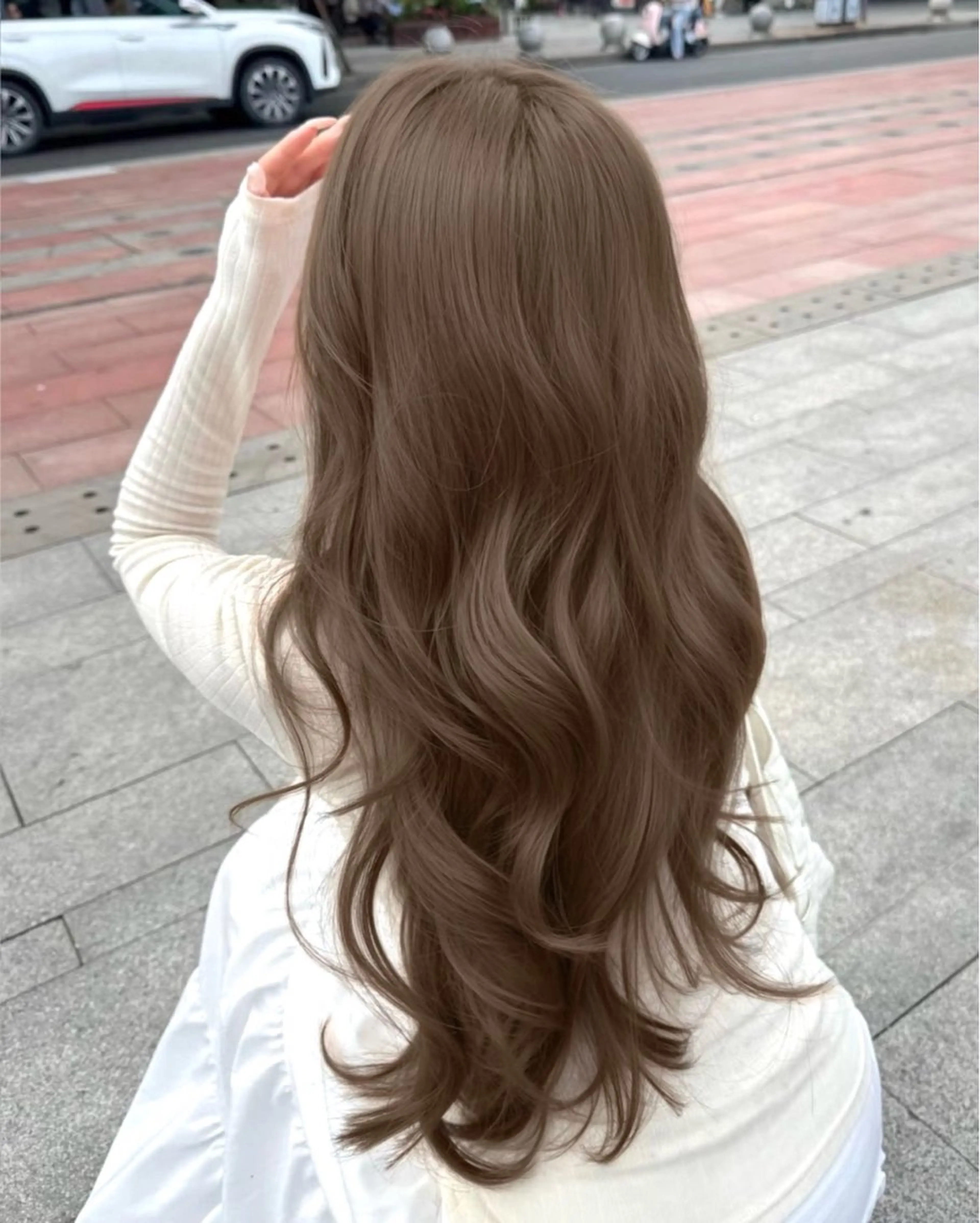 ロング カラー カット ヘアカラー トリートメント IVE所属・ダブルカラー髪質改善 /Annaのヘアスタイル