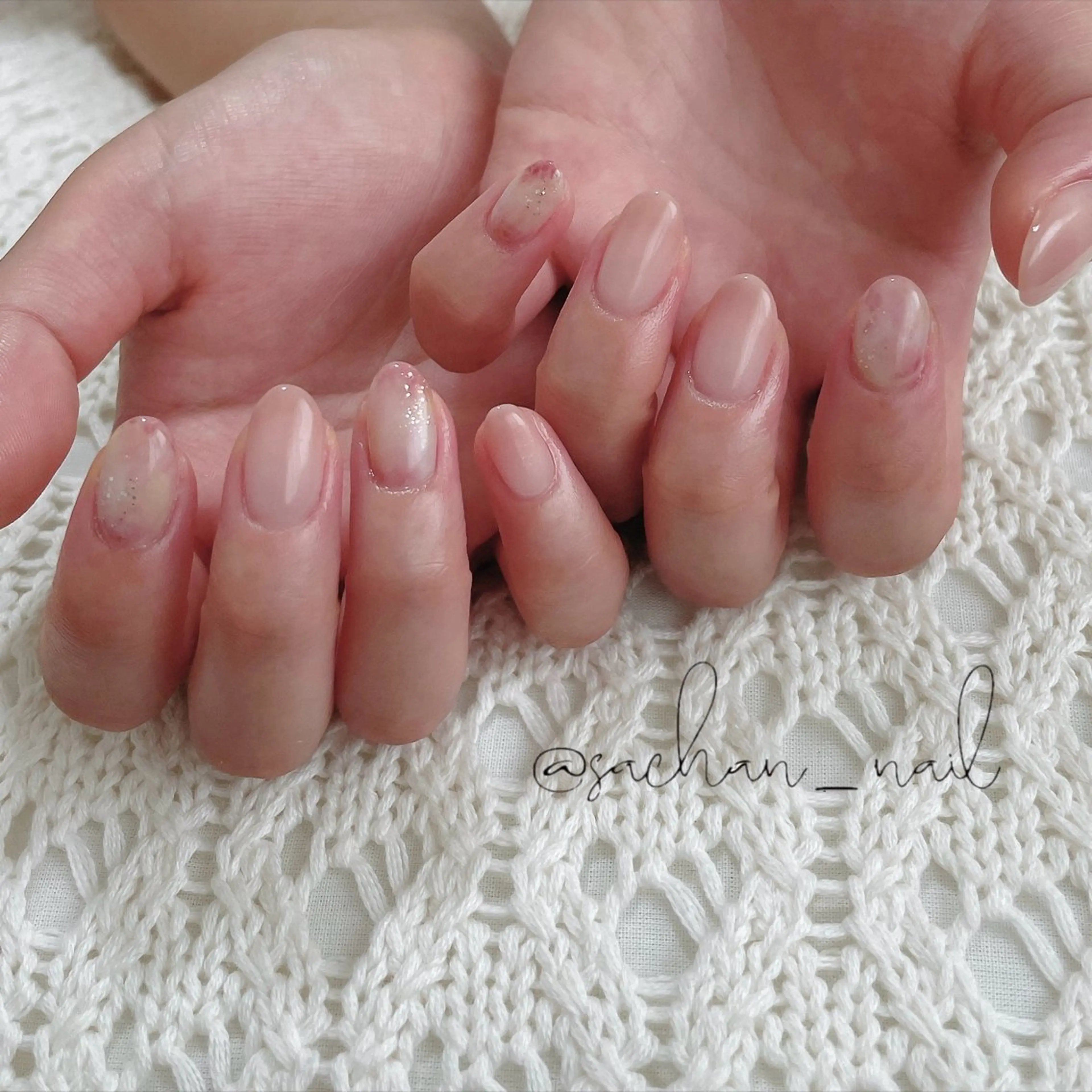 ネイル ニュアンスネイル ハンドネイル Sukegawa Satsukiのネイルデザイン