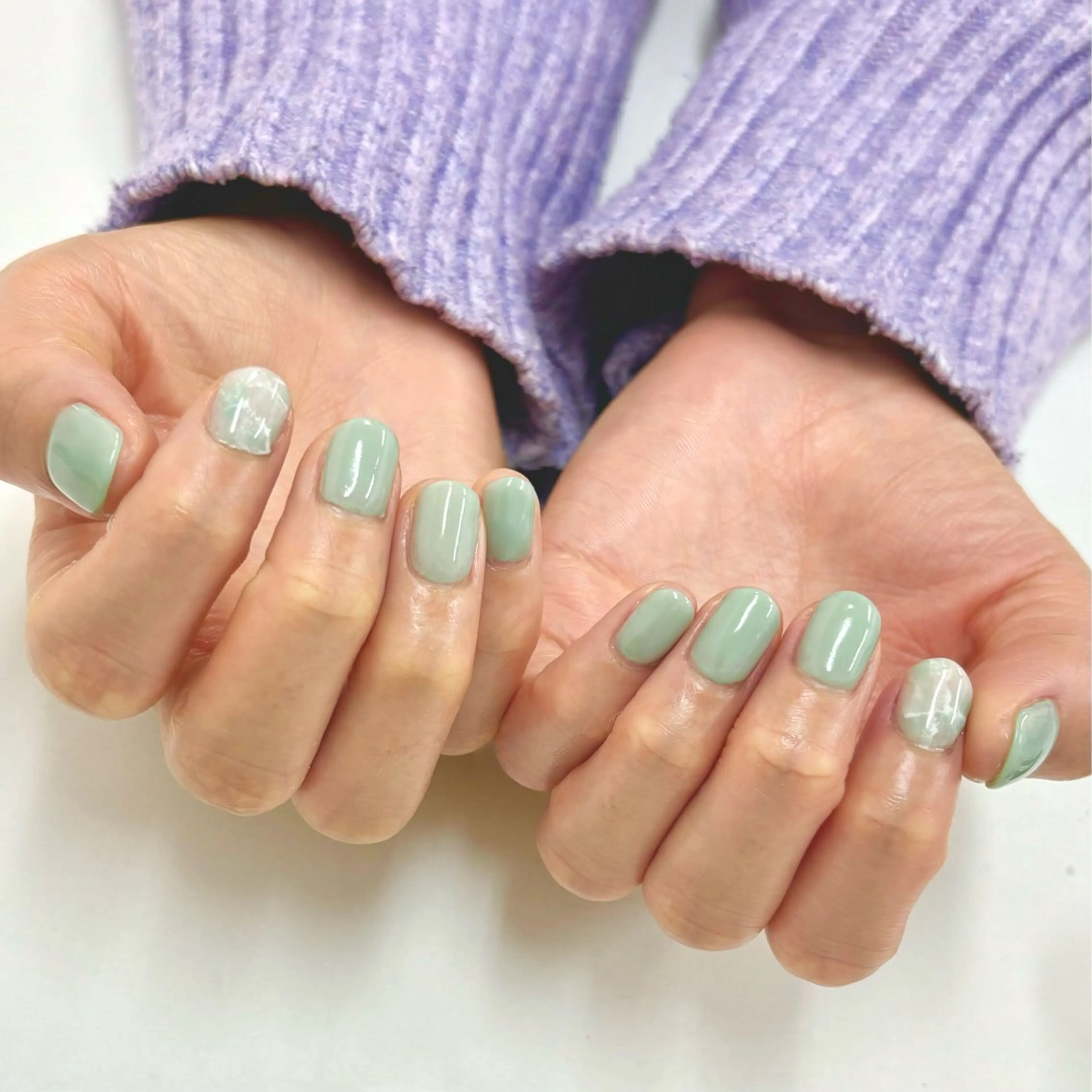 ネイル アートネイル 大理石ネイル(マーブル) 春ネイル SEPT NAIL こばやしのネイルデザイン