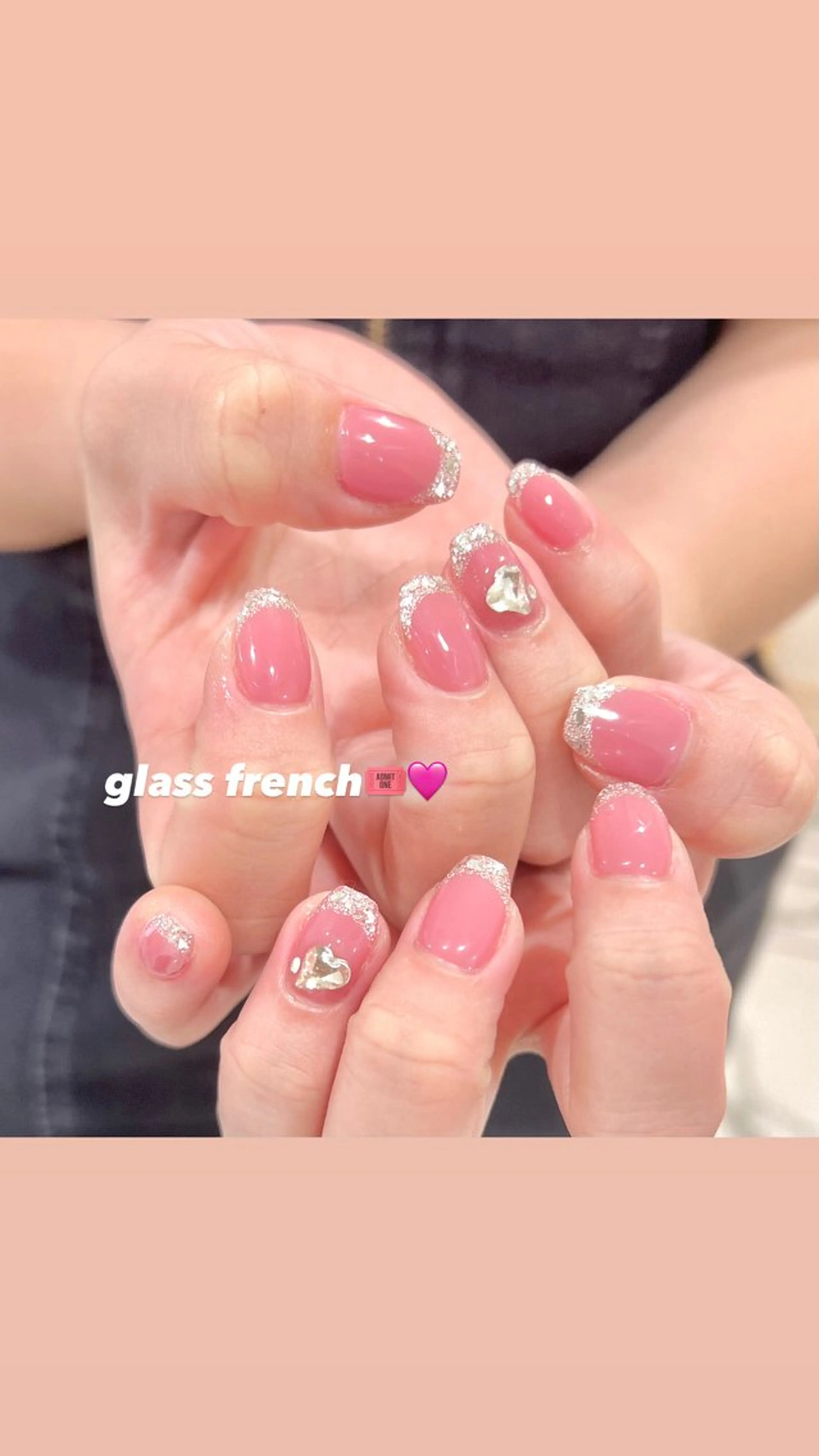 ネイル ハンドネイル 🎀チーク/ちゅるん 🫧chisa🎀のネイルデザイン