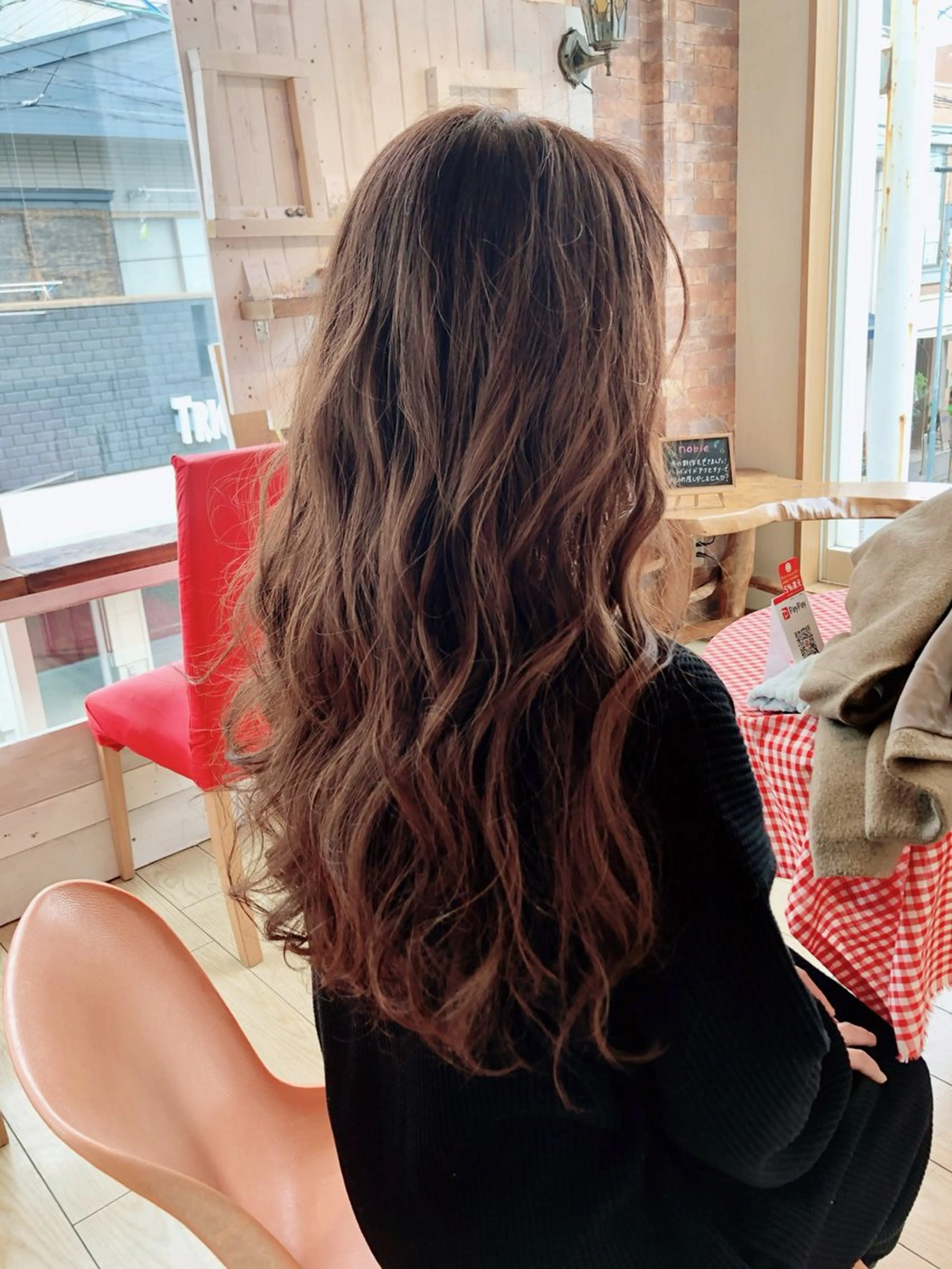 ロング カラー パーマ ヘアアレンジ 岩谷 美香のヘアスタイル