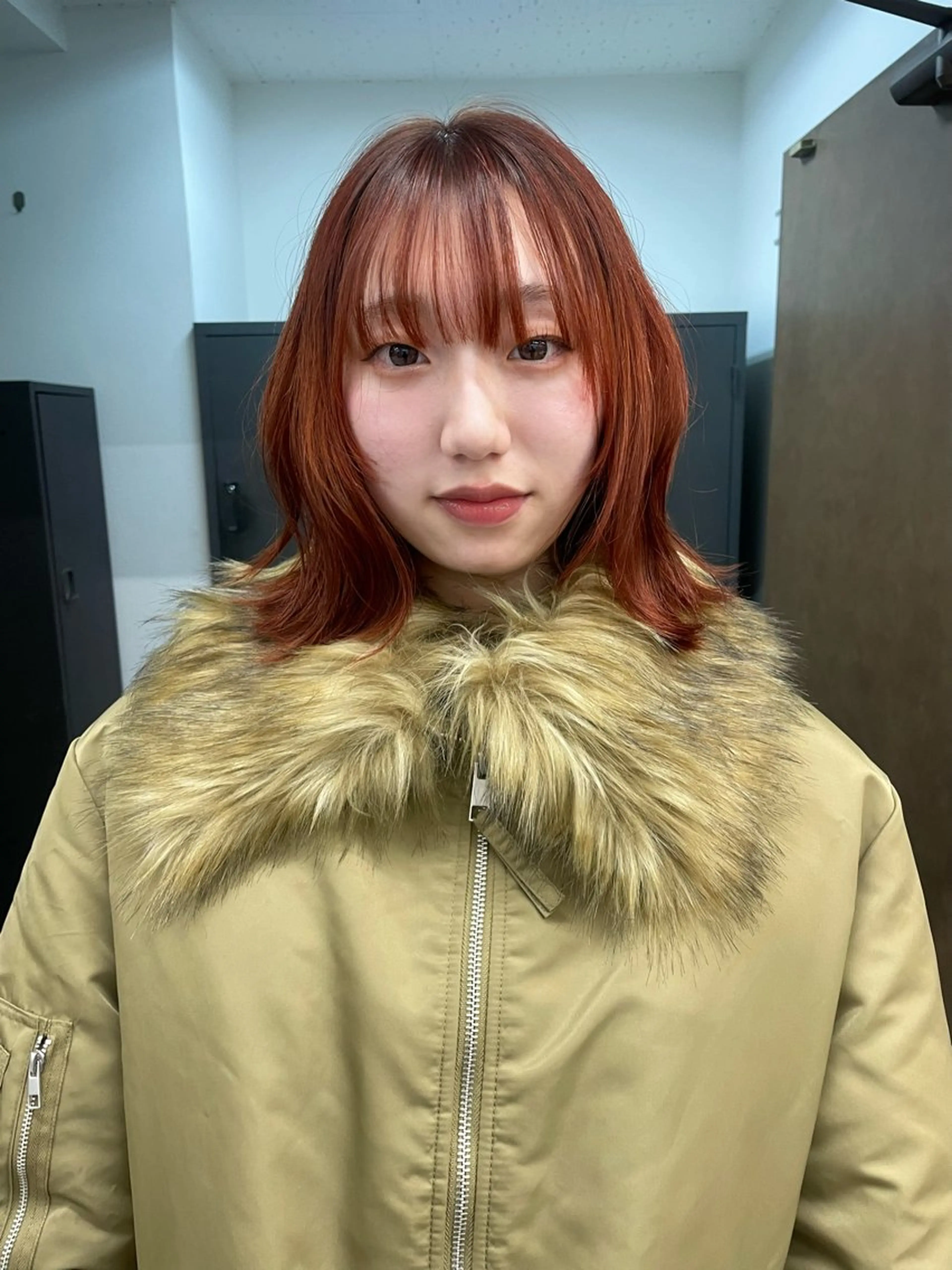 ミディアム カラー ヘアカラー カットモデル/ ハイトーン/ゆうあのヘアスタイル