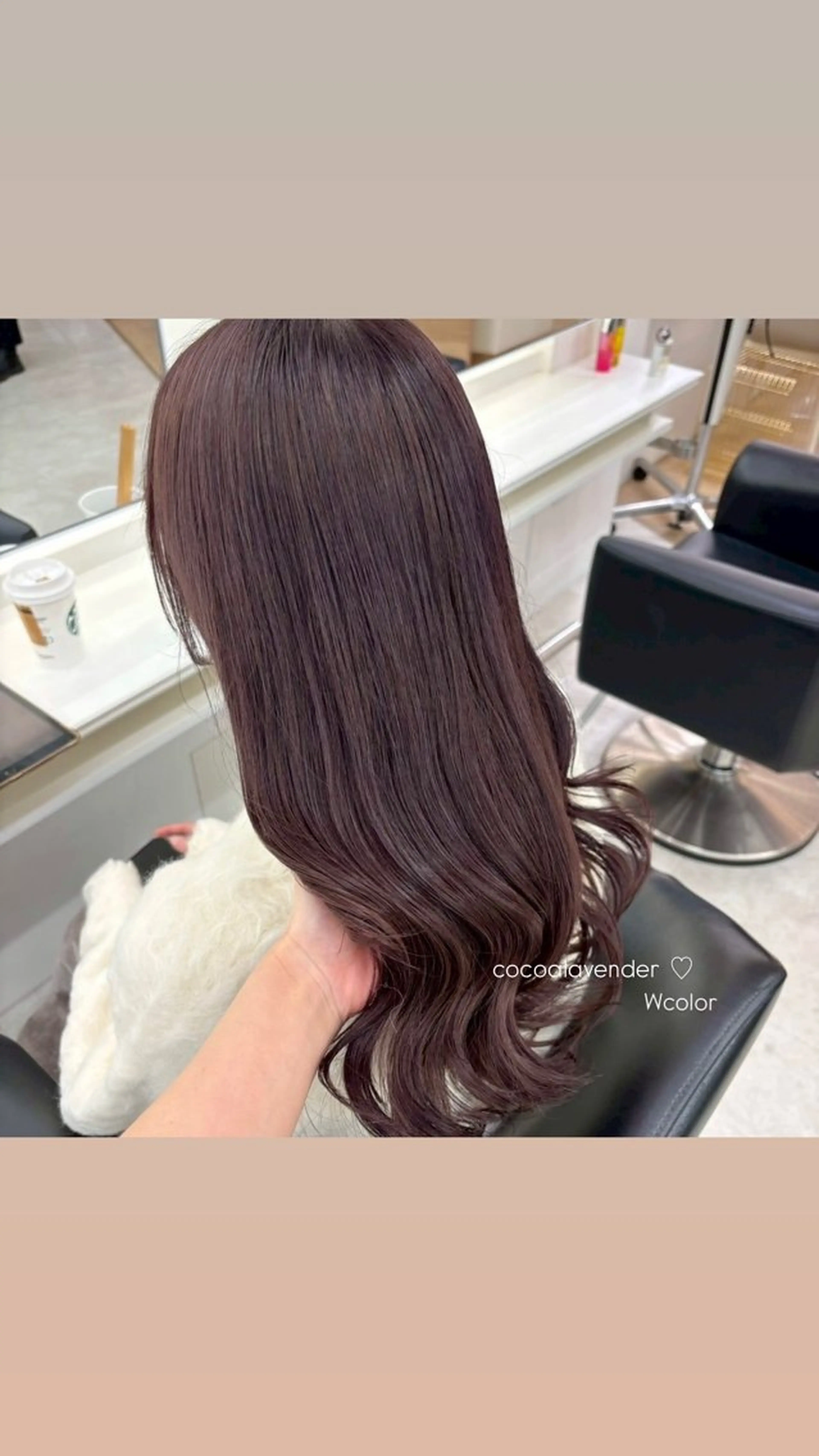 セミロング カラー ヘアカラー ParveMix 🩶🫧入江 香名のヘアスタイル