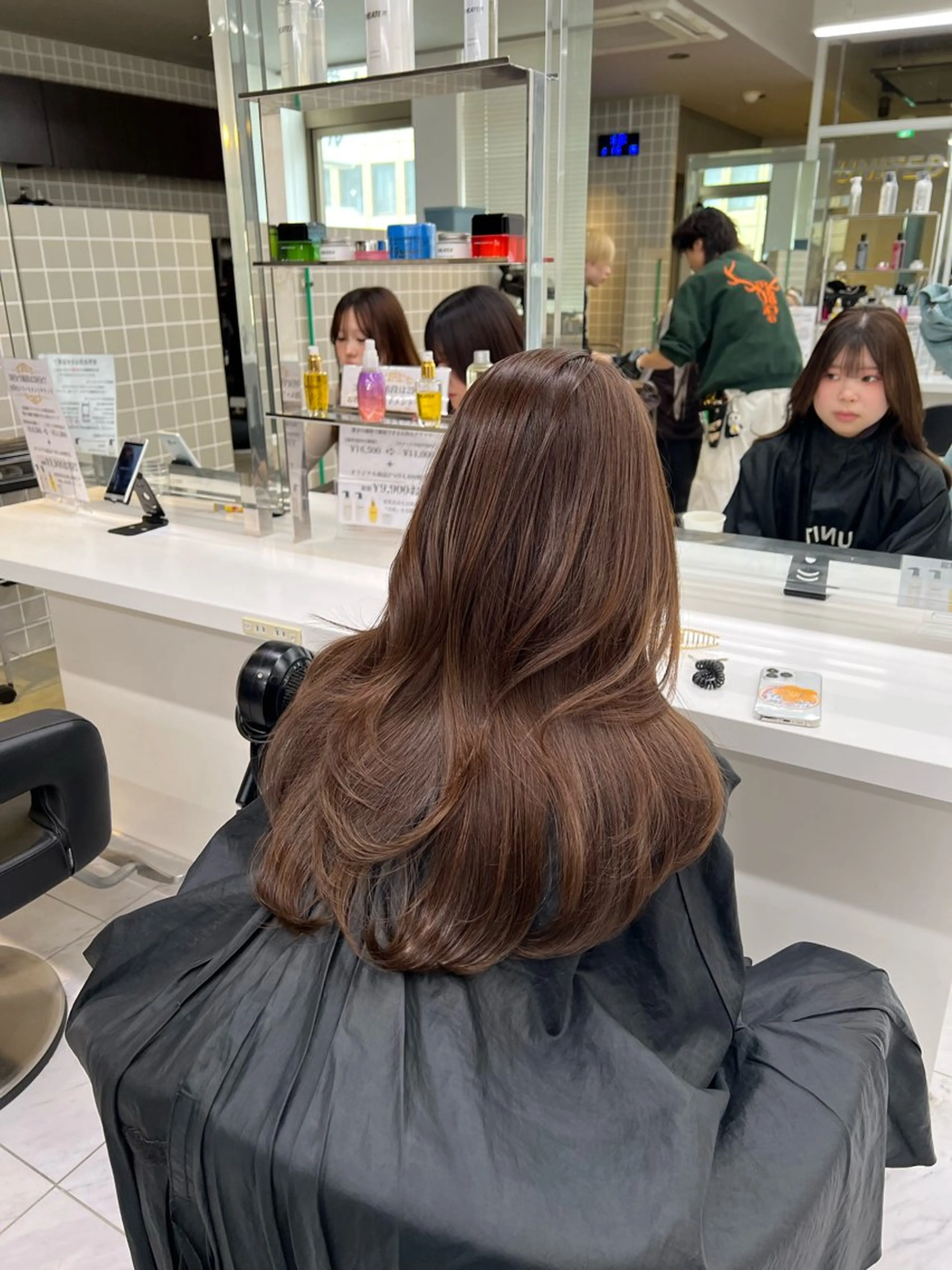 セミロング カラー カット ヘアカラー 韓国レイヤーカット /REIのヘアスタイル