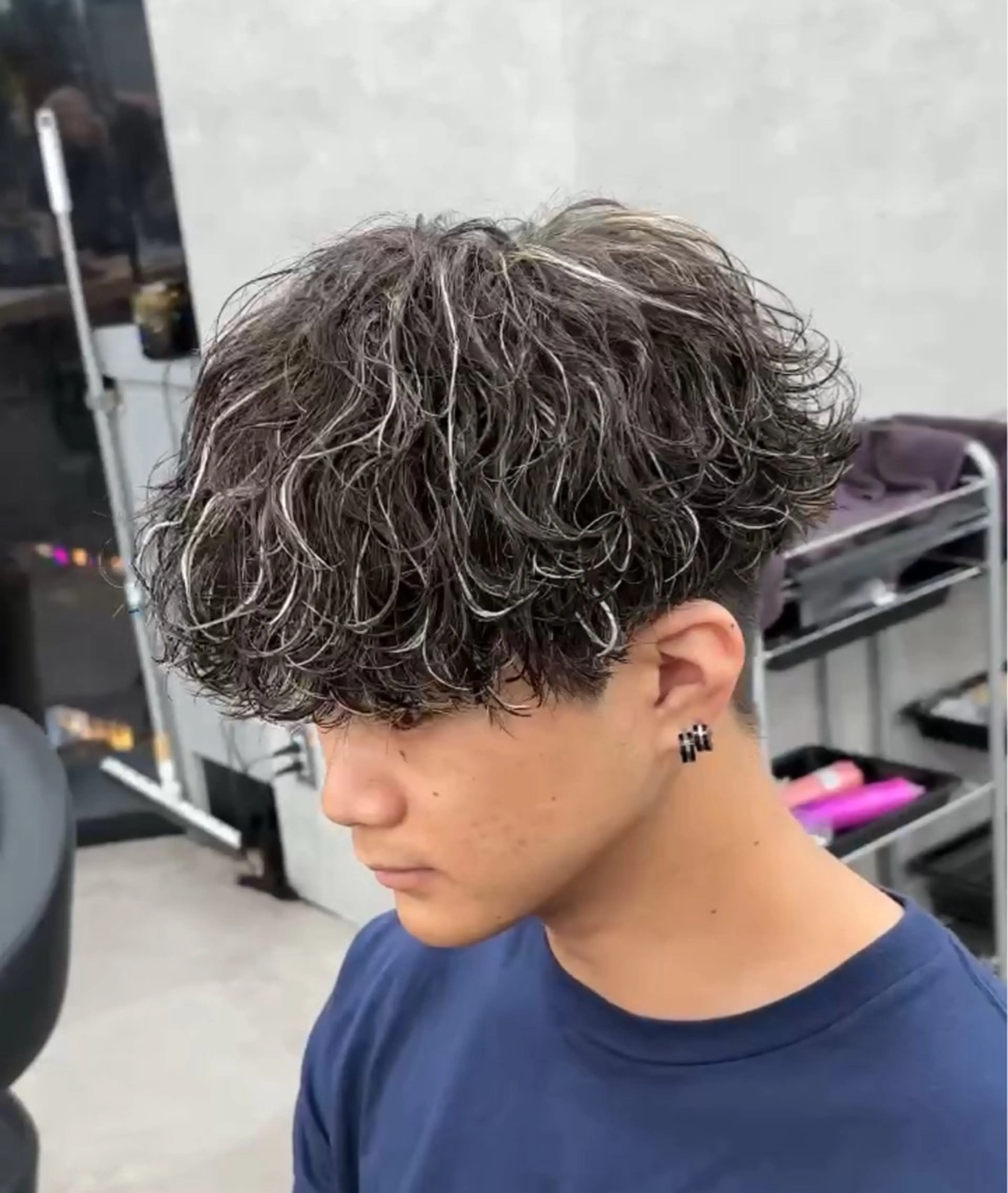 パーマ メンズ フェザーパーマ 🪶⛓️安部侑希のヘアスタイル