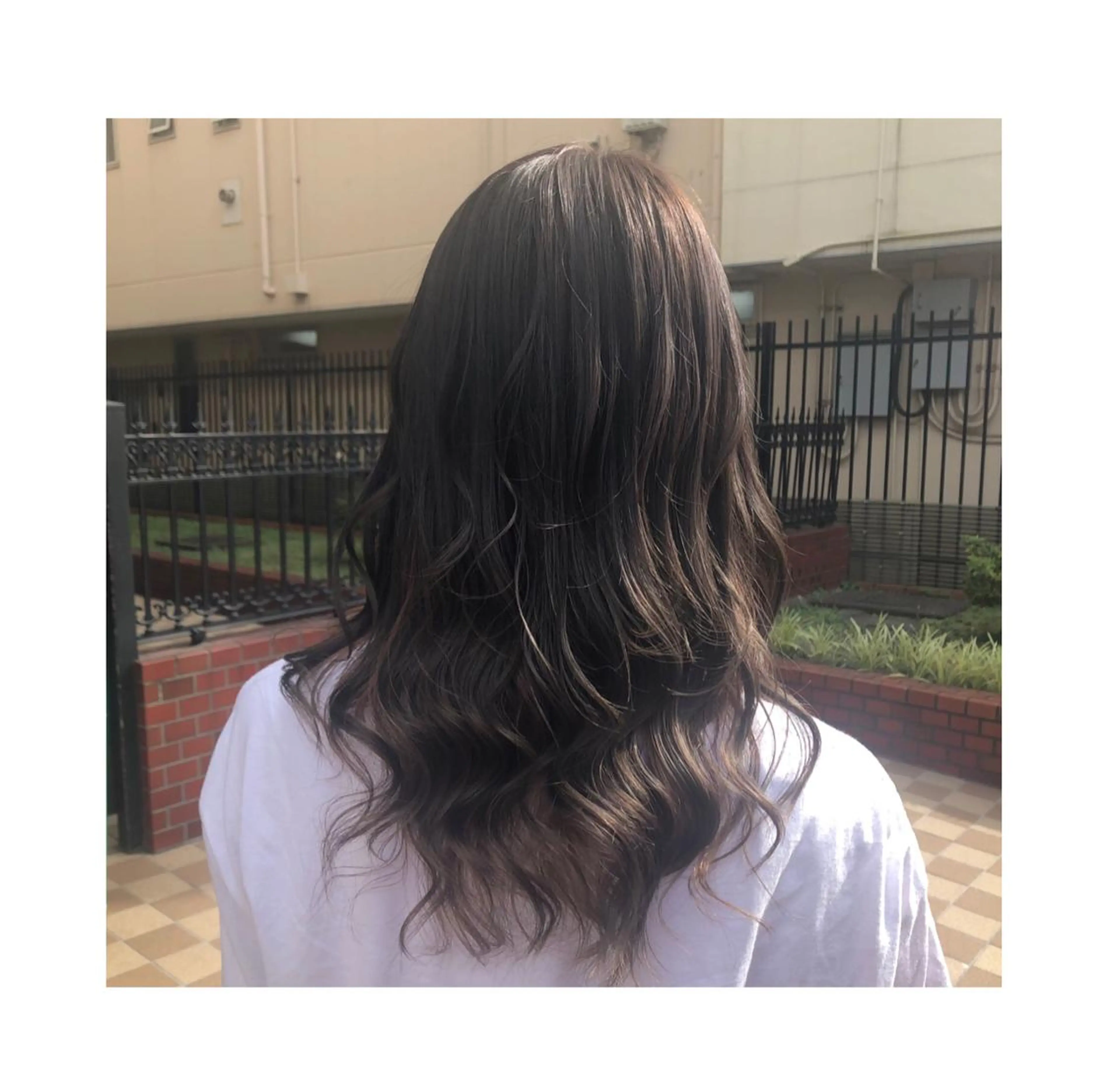 ロング アッシュ ヘアカラー ヘッドスパ ❁⃘ ち だ り さ ❁⃘のヘアスタイル