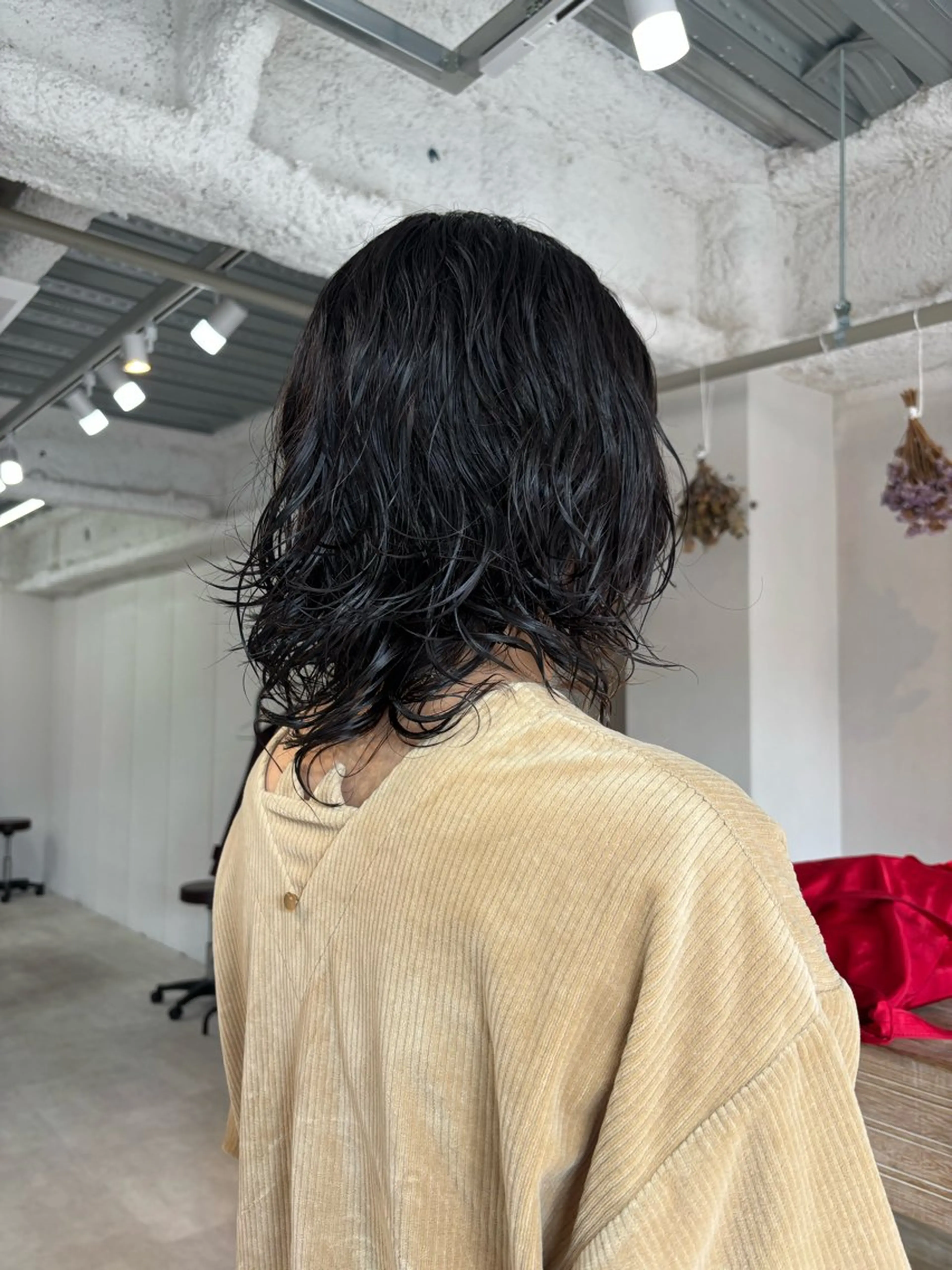 ミディアム パーマ ミディアムレイヤー ミディアムパーマ レイヤーカット 髪質改善/ブリーチ /烏丸/suzunoのヘアスタイル