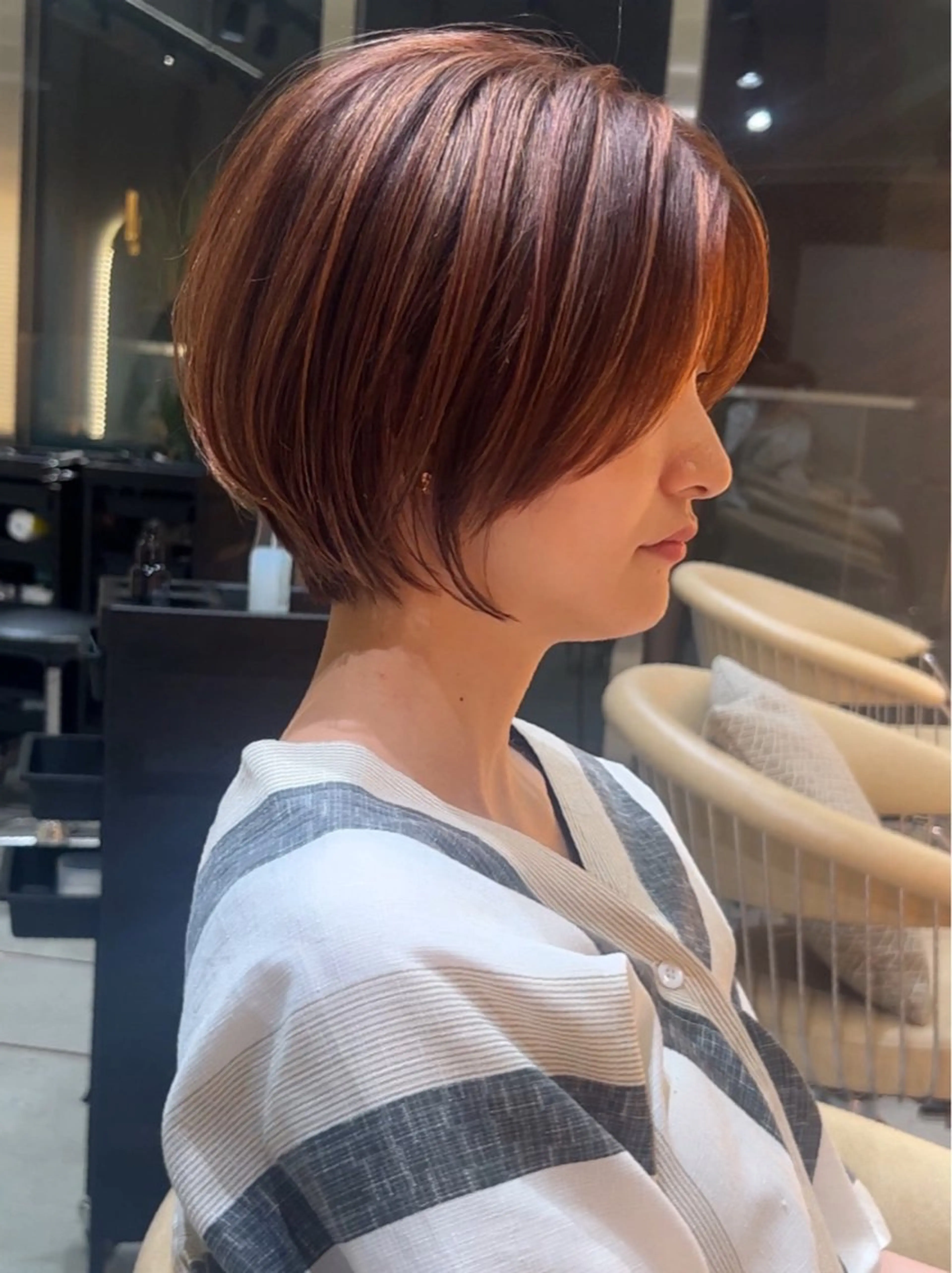 ショート カット ヘアカラー トリートメント サロウィン銀座RAYⅡ所属・❣️髪質改善/ 美髪矯正/沼座悠人のヘアスタイル