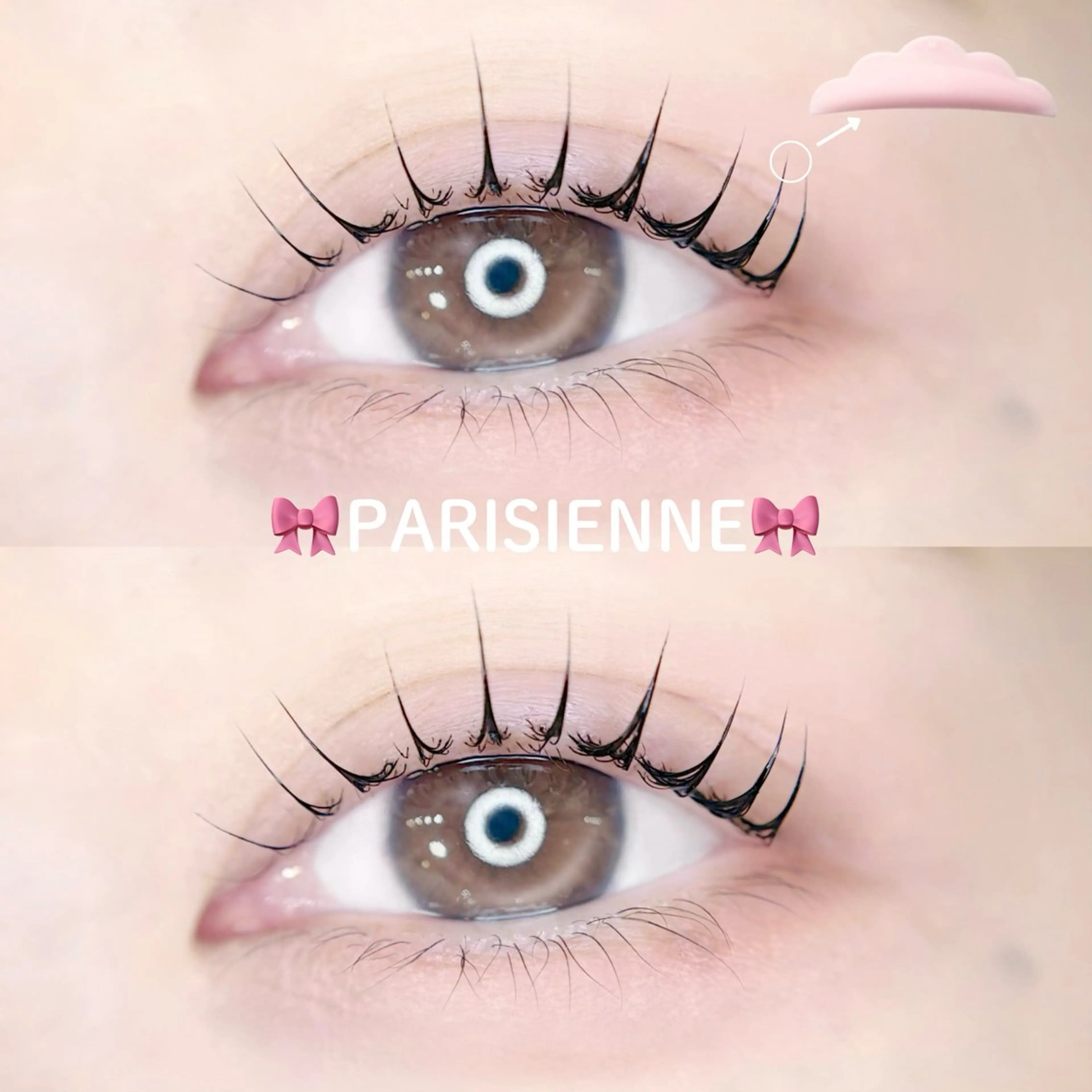マツエク・マツパ パリジェンヌラッシュリフト 束感まつげ🐰アカリ /目元分析×似合わせのマツエク・マツパデザイン