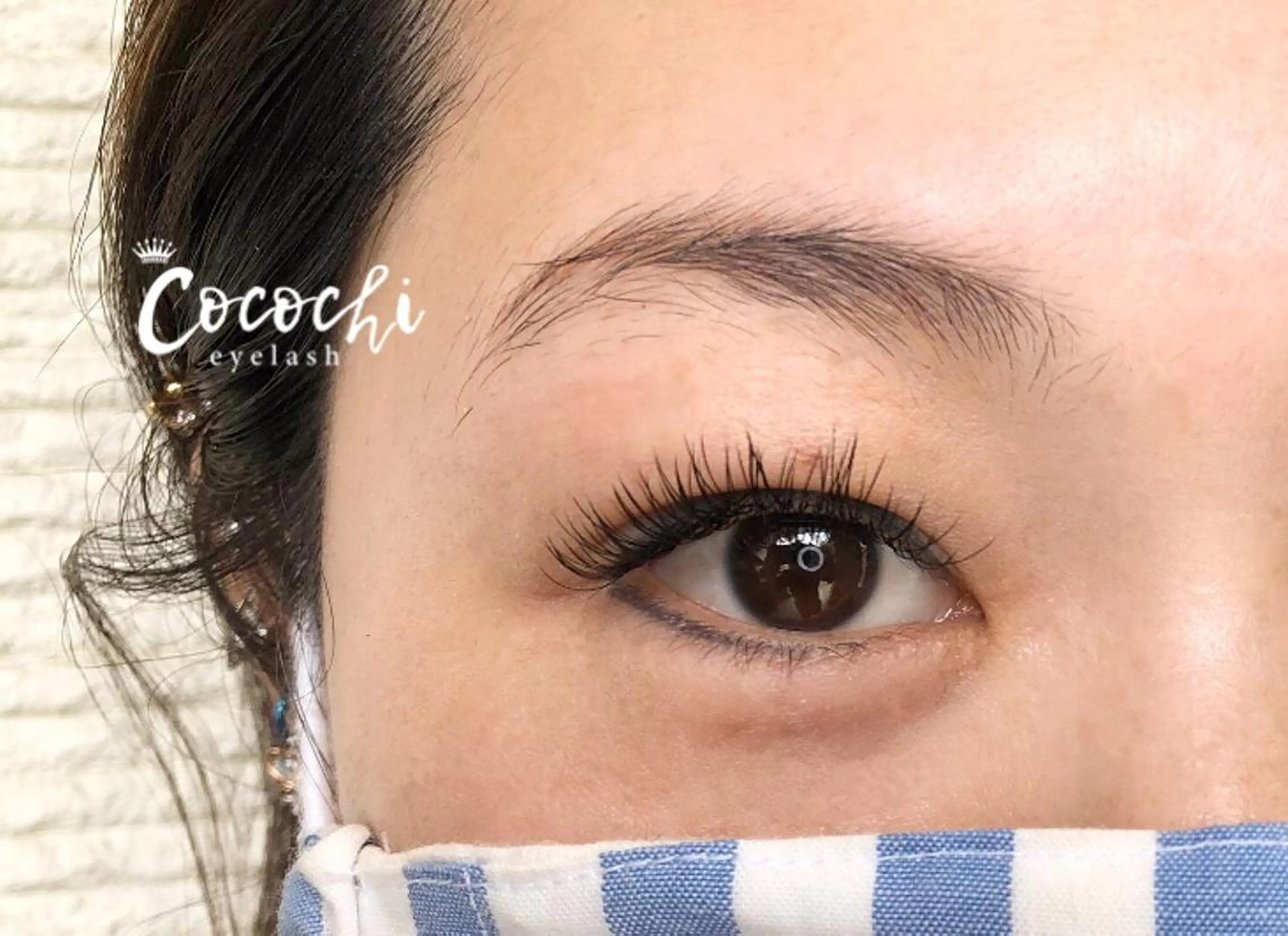 マツエク・マツパ 付け放題 フラットラッシュ ran cocochiのマツエク・マツパデザイン