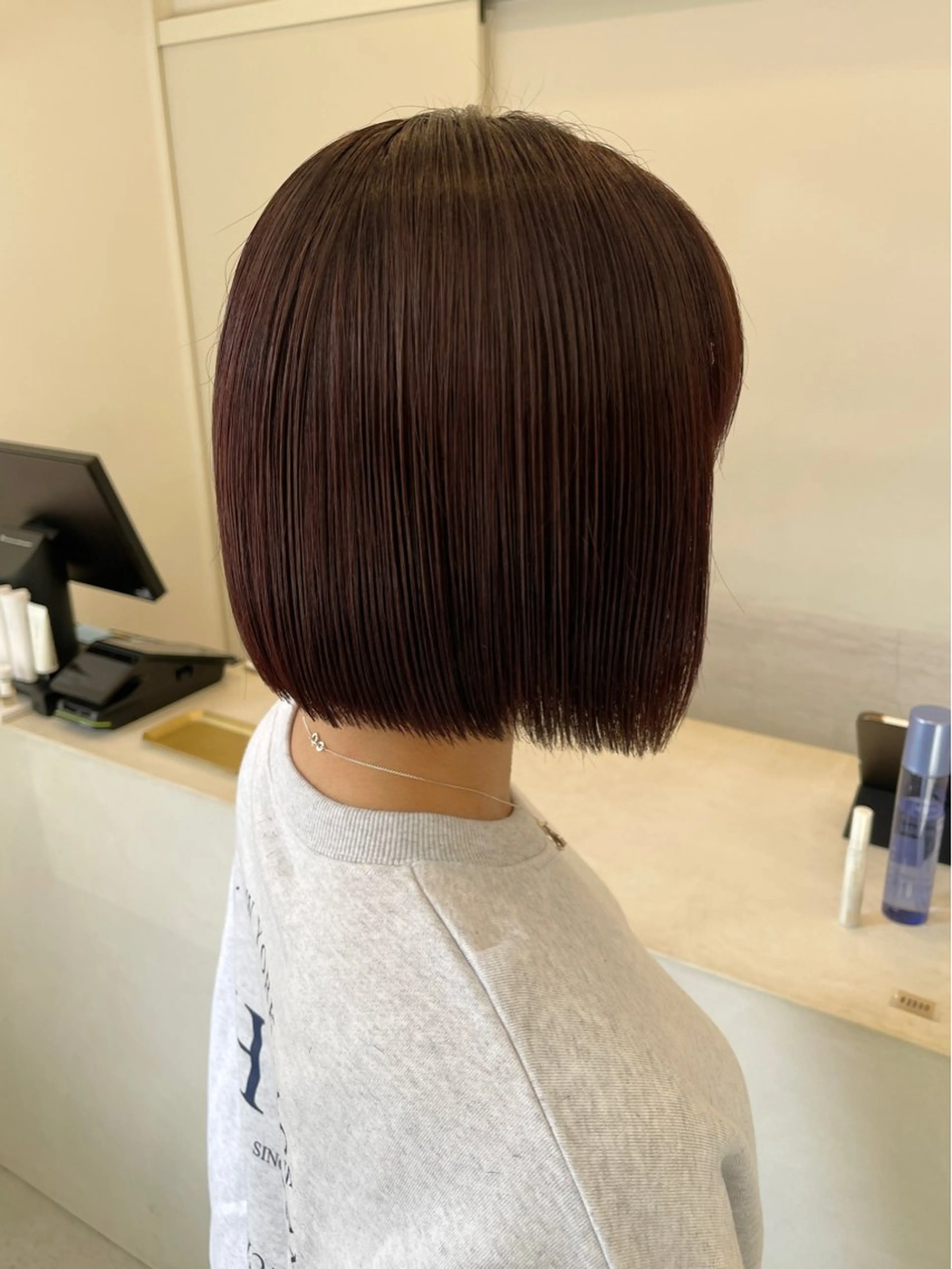 ショート ボブ 顔周りカット 小顔カット 川口 颯也のヘアスタイル