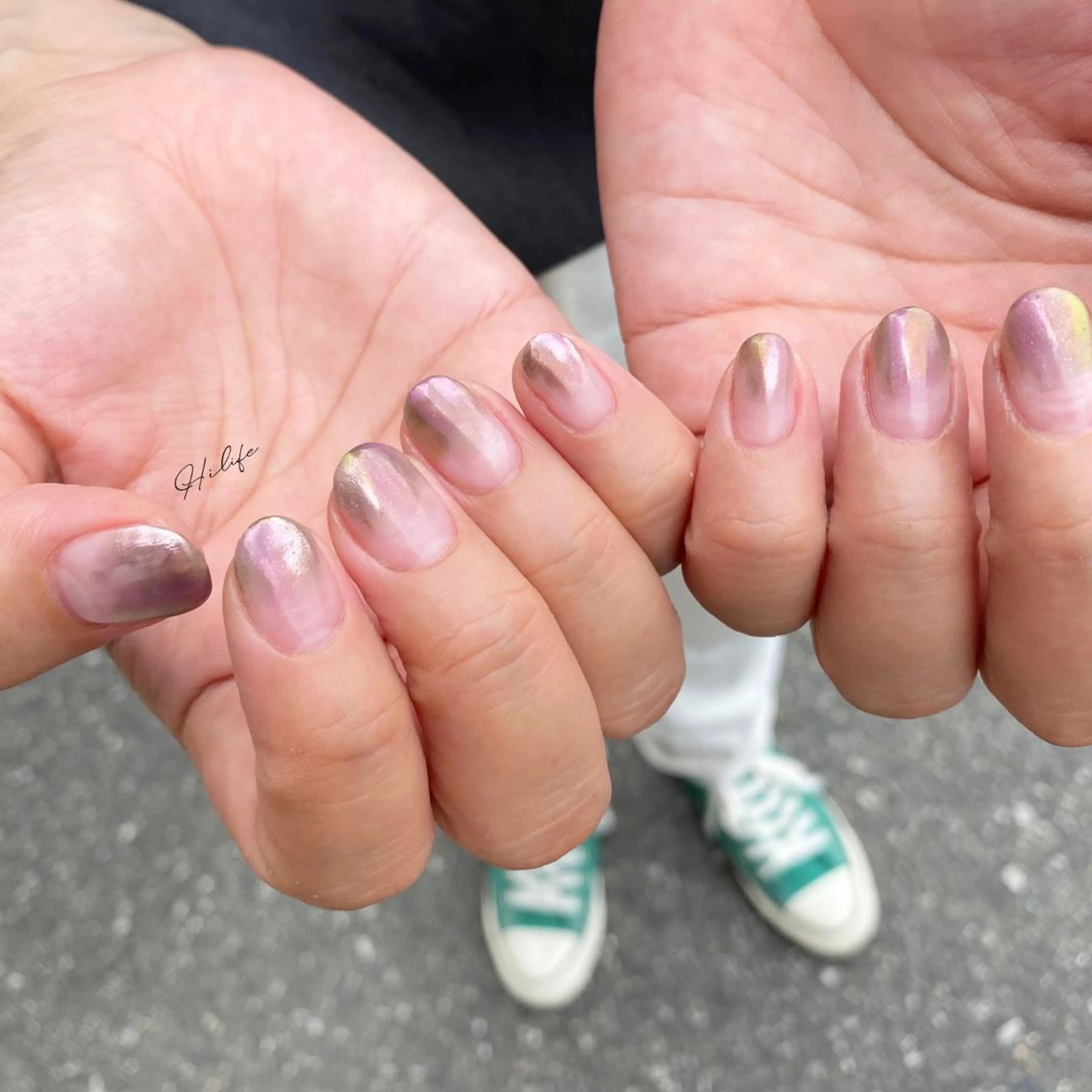 ネイル ミラーネイル ネイルチップ ハンドネイル Nail Adore.のネイルデザイン