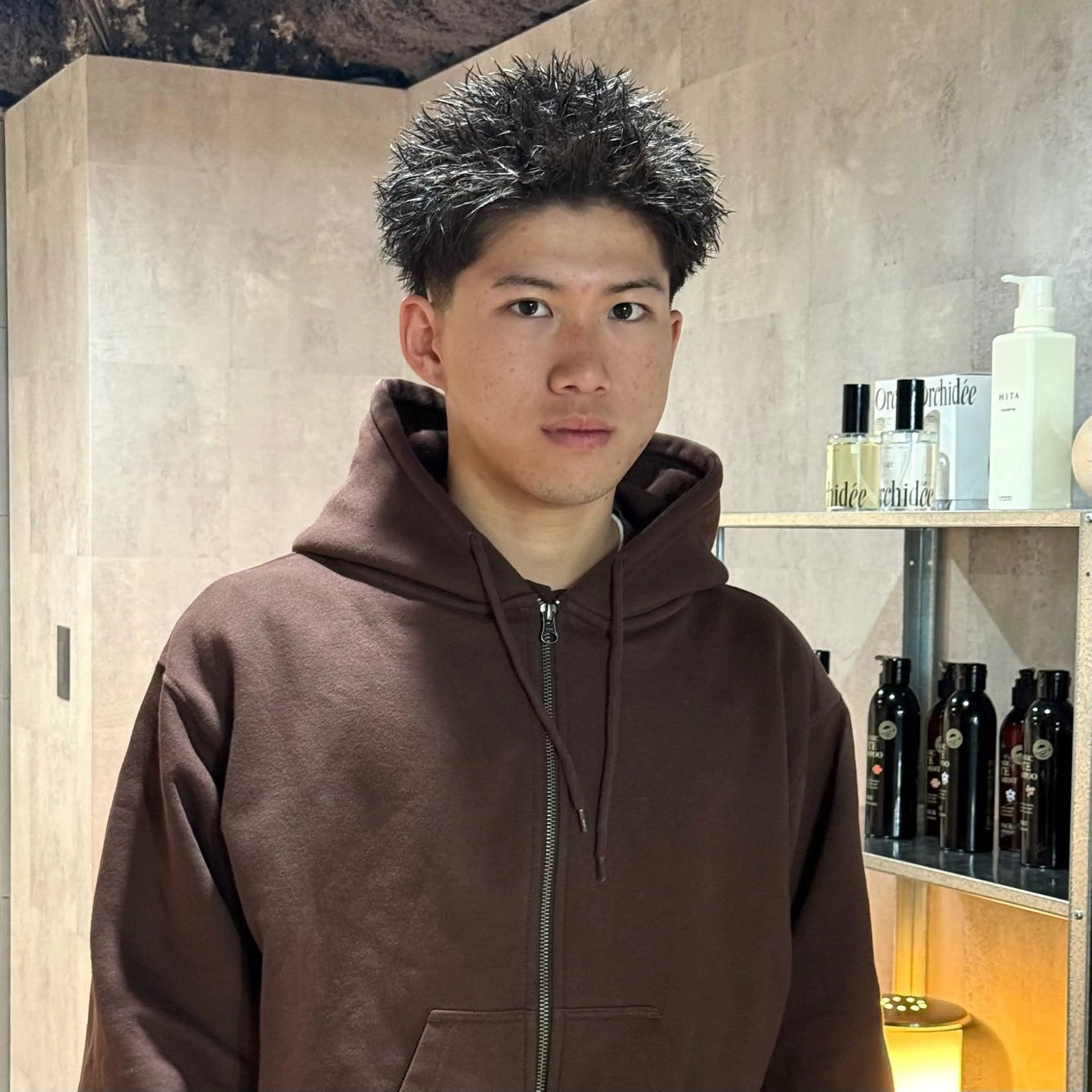 ショート パーマ メンズ フェードカット メンズパーマ スパイキーショート ショートヘア カット パーマ スパイキーショート/ 短髪/渋谷/kiyoのヘアスタイル