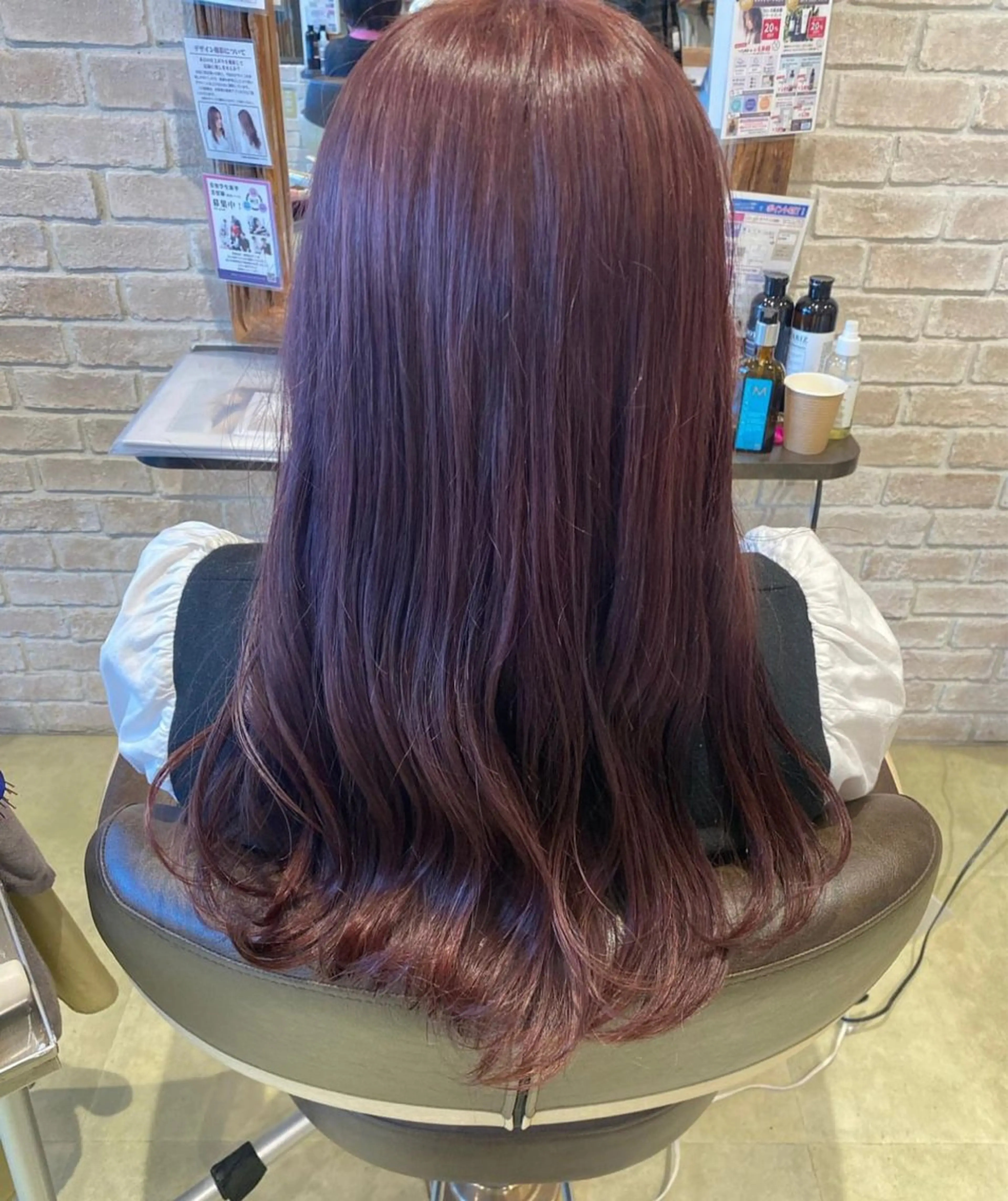 ロング カラー ラベンダーカラー ラベンダーピンク ピンクカラー カット ヘアカラー トリートメント 池袋𓏲𓎨RINA ・ReFa取扱店のヘアスタイル