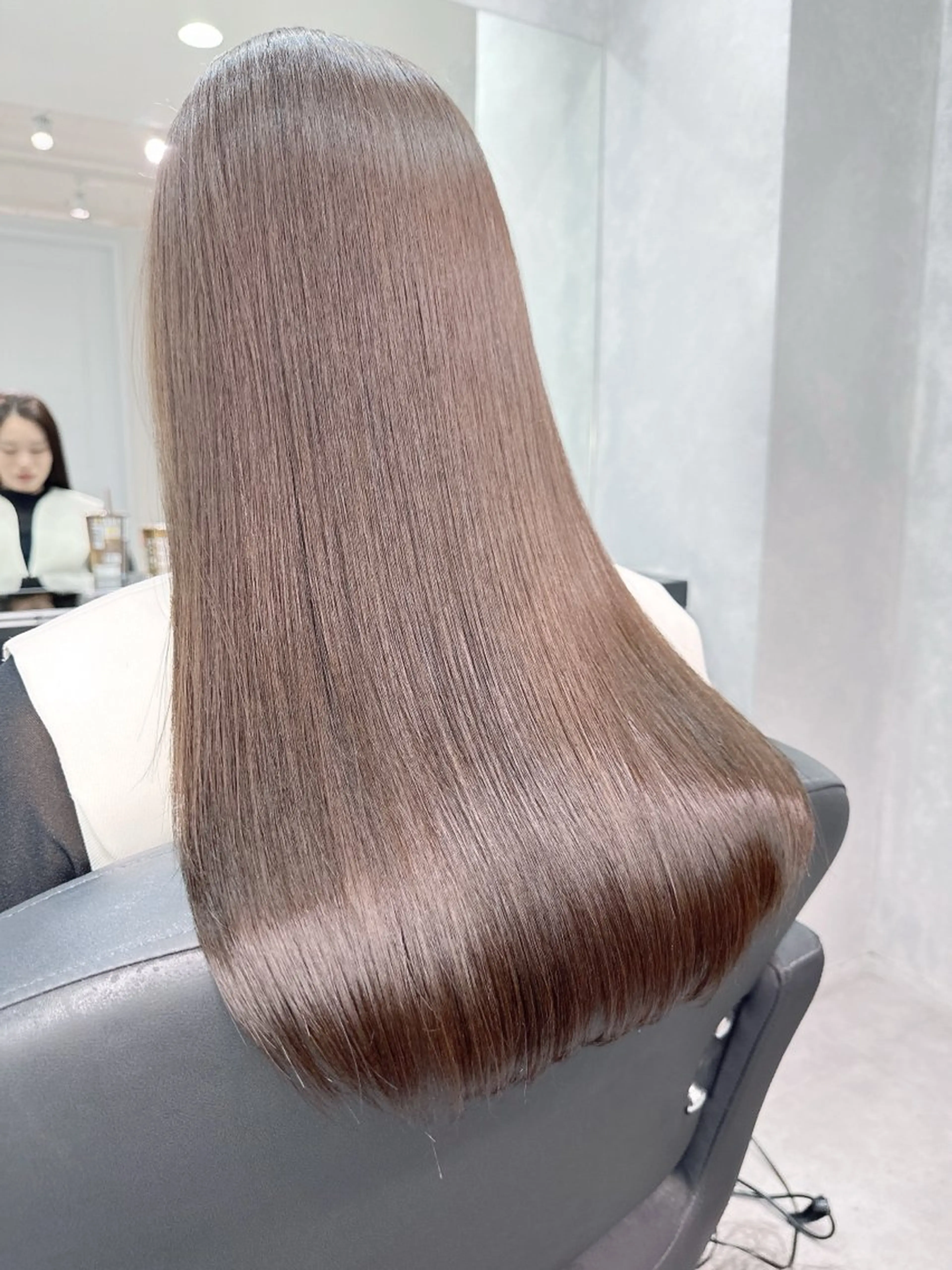 ロング 伸ばしかけ 髪質改善 ロング 縮毛矯正 トリートメント 縮毛矯正 トリートメント LUANA/千種 竹内康のヘアスタイル