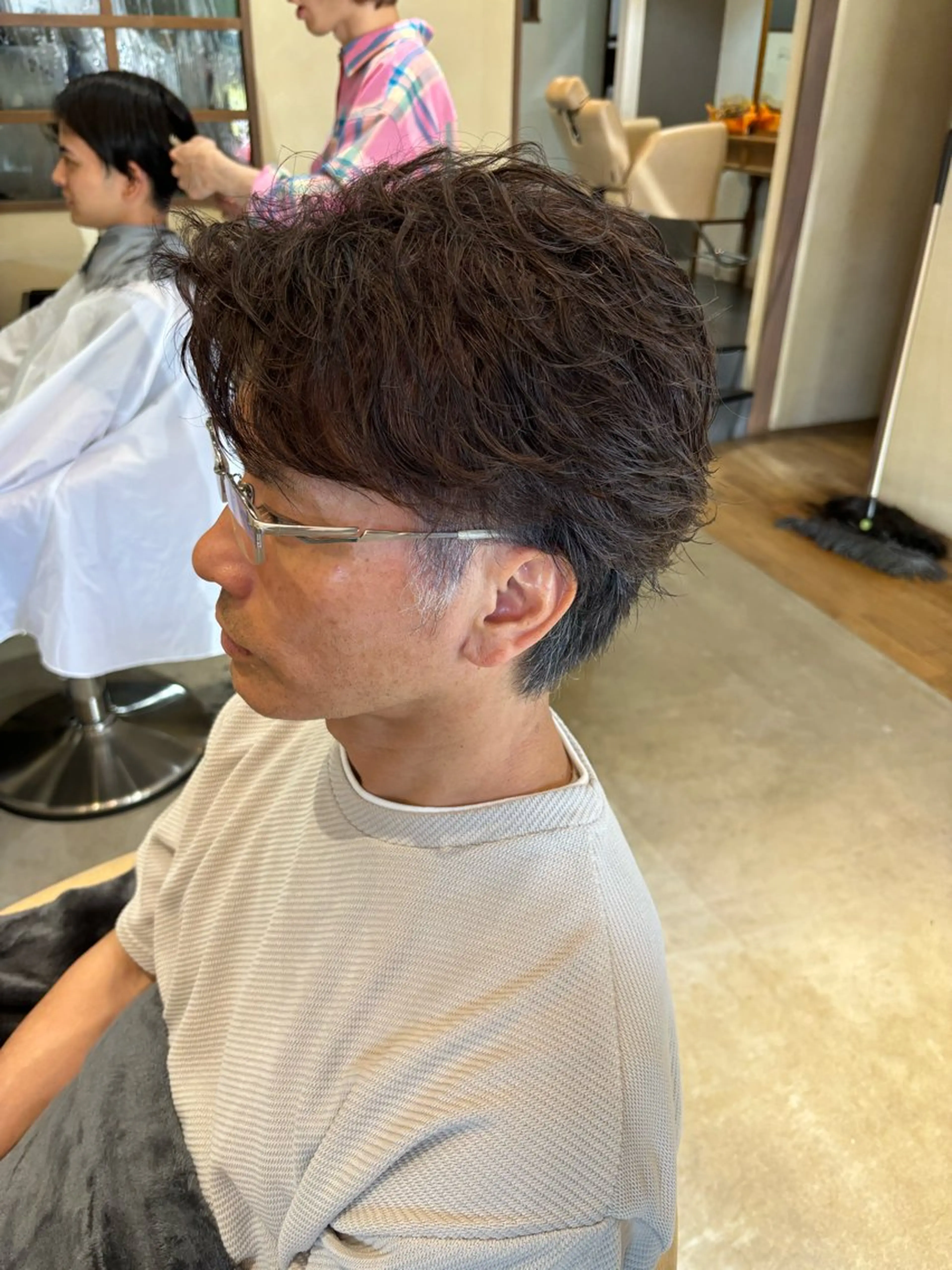 ショート メンズ カット パーマ 鹿児島 TSUBASAのヘアスタイル