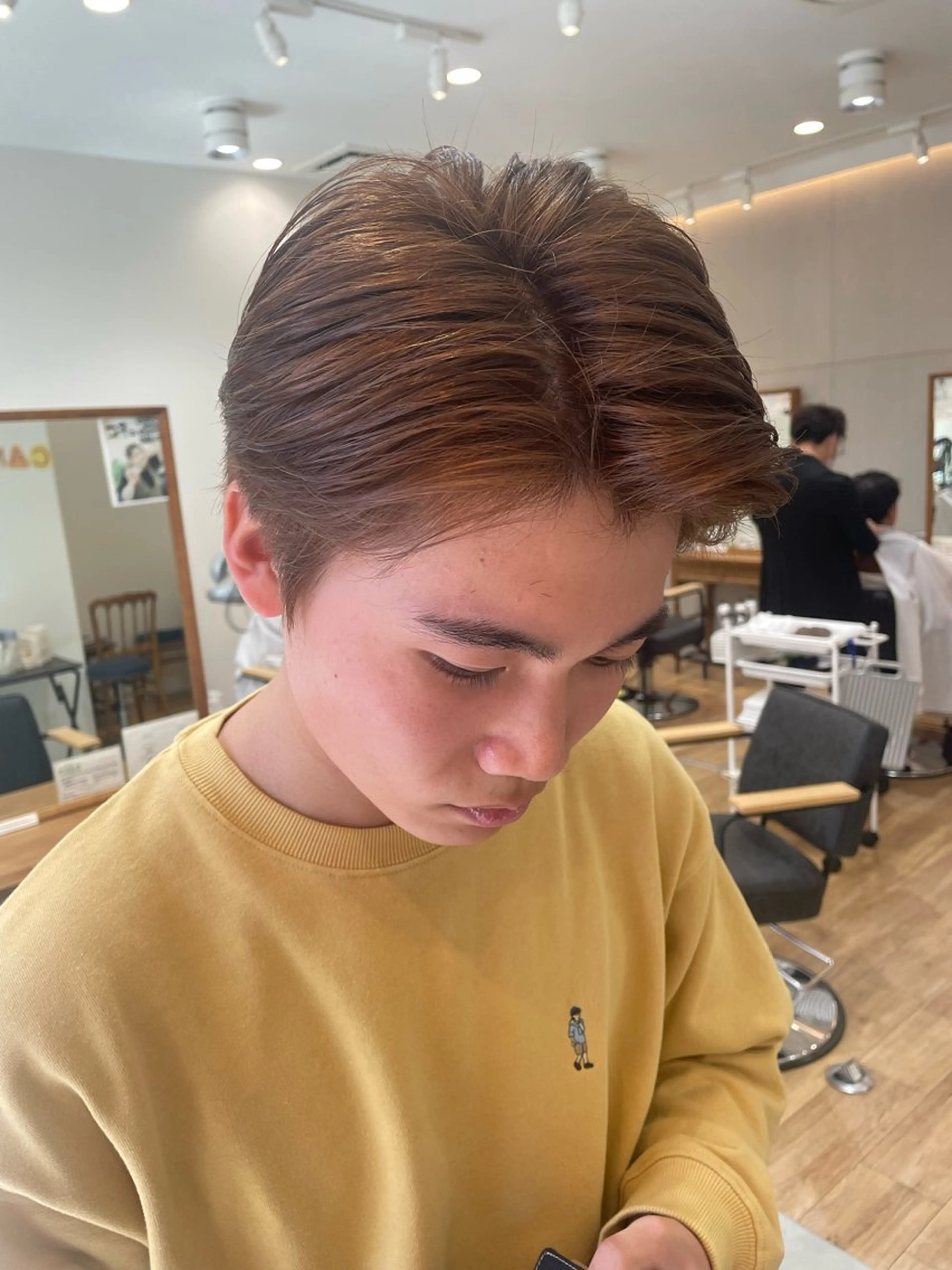 ショート 𝙃𝘼𝙍𝙐🎀 韓国×エクステのヘアスタイル