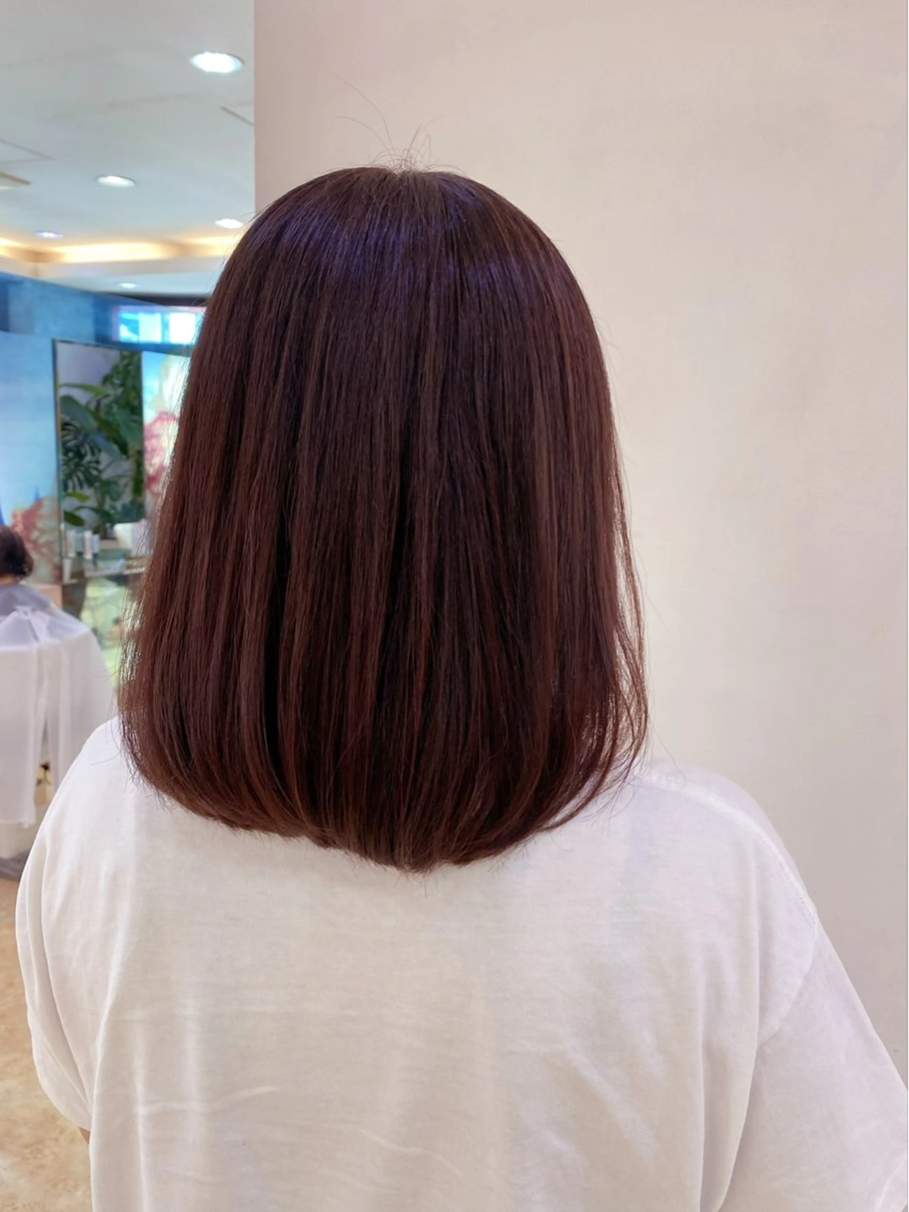 ミディアム カラー ブラウンカラー ピンクカラー ピンクブラウン ボブ 癒しのヘッドスパ🌿 Chikaのヘアスタイル