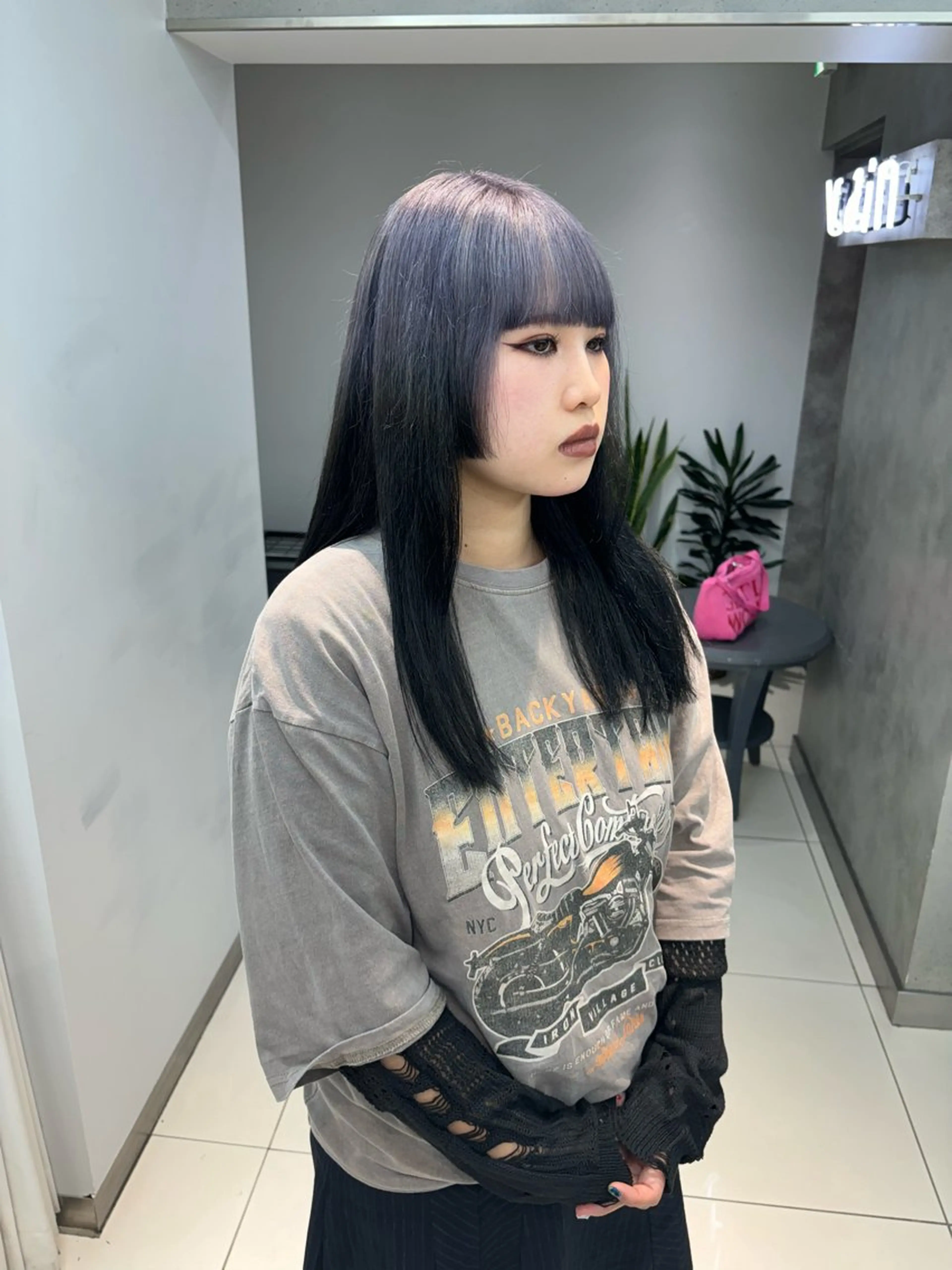 ミディアム カラー ヘアアレンジ ボブ/透明感ベージュ 🫧クルミ🌟のヘアスタイル